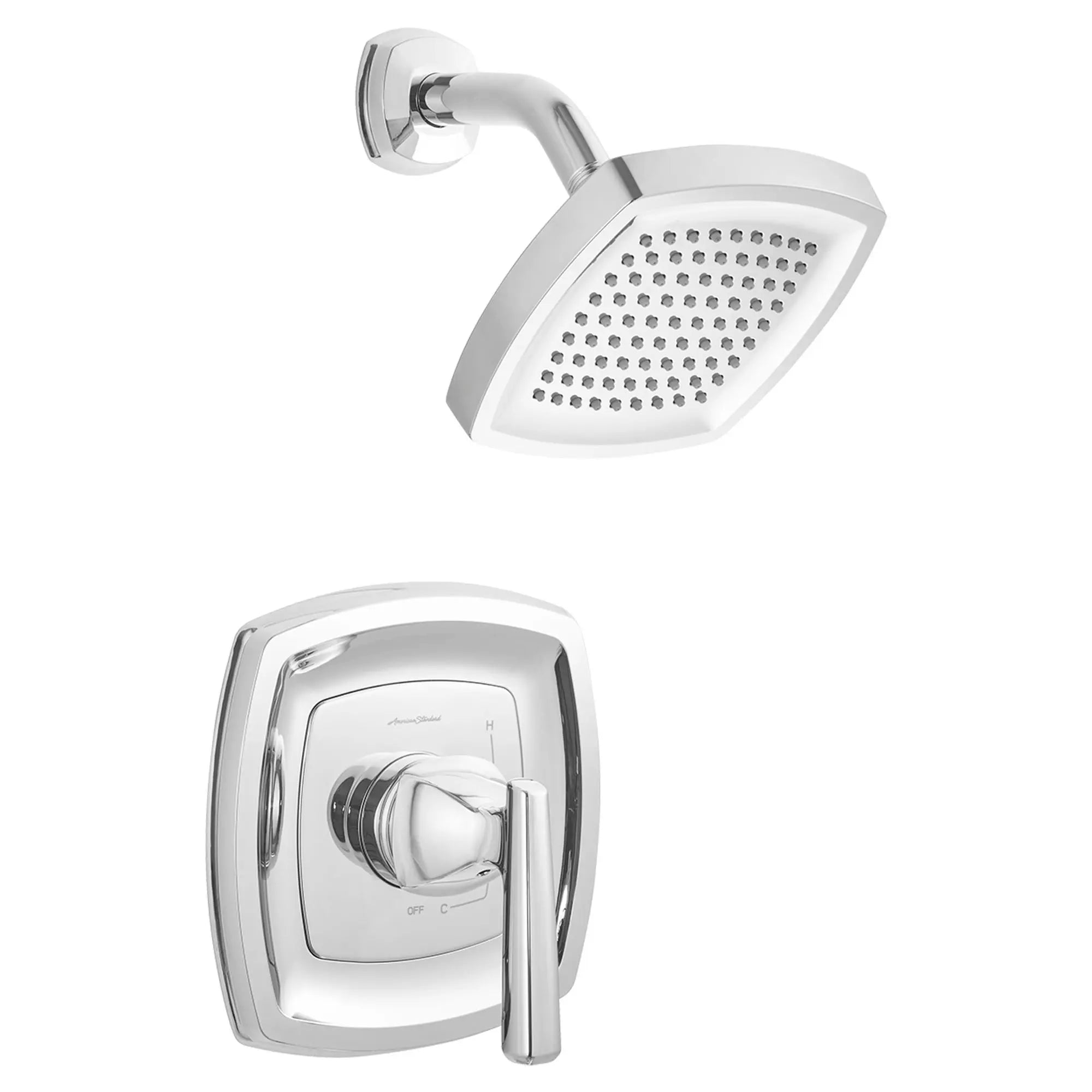 Edgemere 1.8 GPM Shower Trim Kit with Lever Handle - Chrome Bathroom Faucet Set for Modern Home & Spa Experience