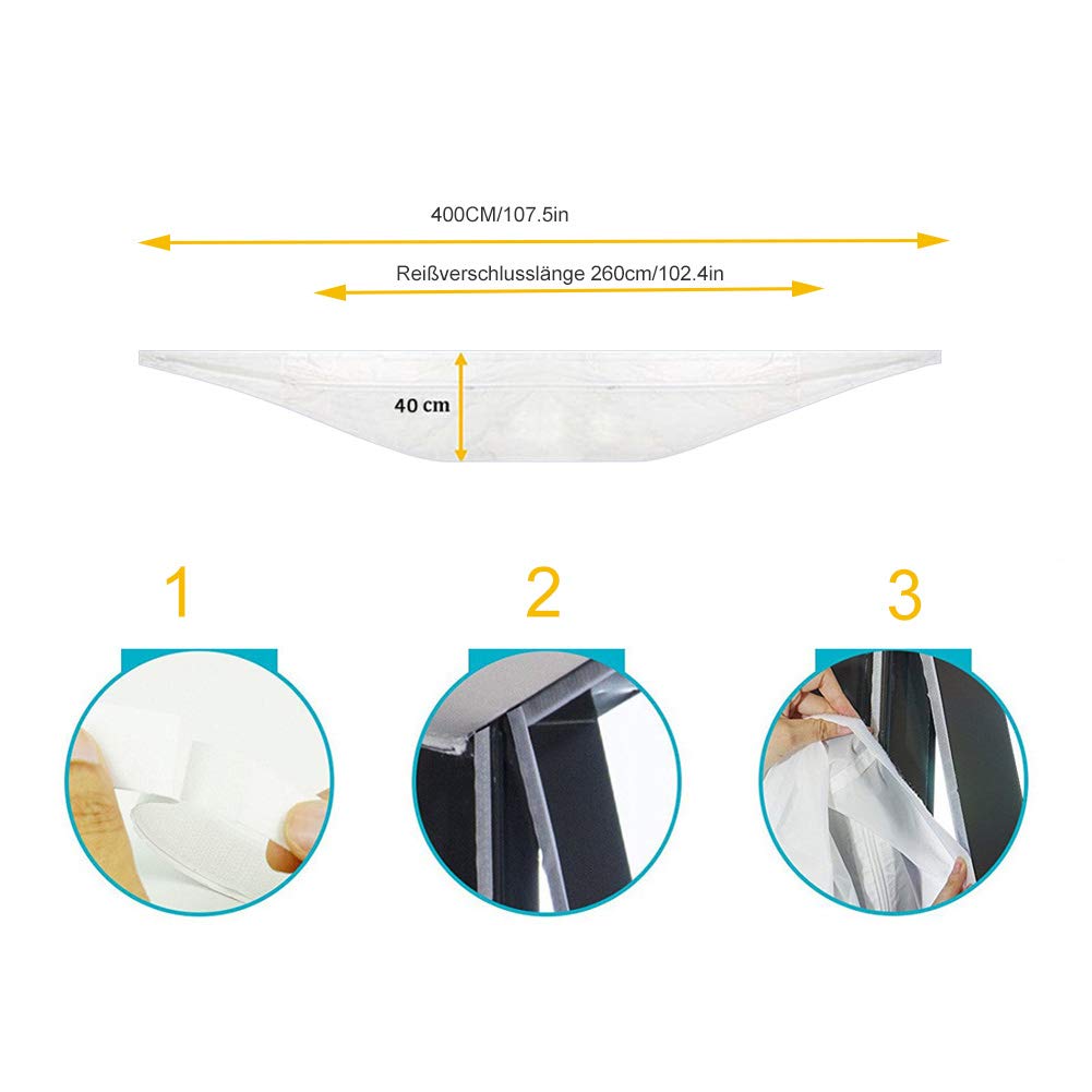 Jteng Window Sealing Kit for Portable AC Units & Exhaust Dryers - Perfect for Home, Office & RV Cooling Solutions