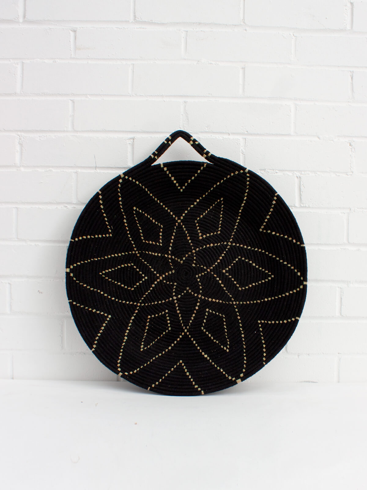 Premium Moroccan Wool Plates Set of 4 - Handmade Black Ceramic Dinner Plates for Home Dining & Entertaining - Elegant Tableware for Restaurants, Weddings & Special Occasions