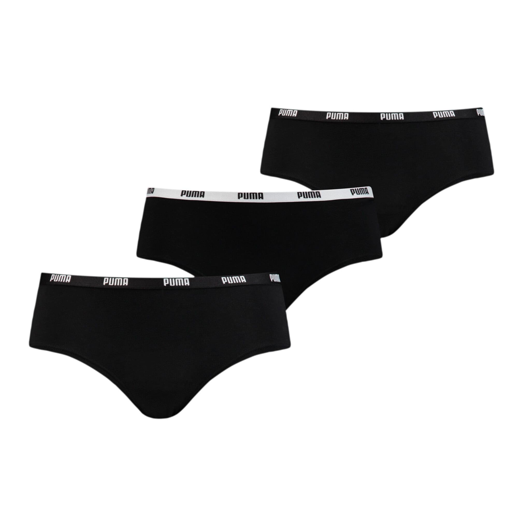 Puma Women's Hipster Underwear 3-Pack - Soft Cotton Breathable Panties for Everyday Comfort | Perfect for Workout, Yoga & Daily Wear