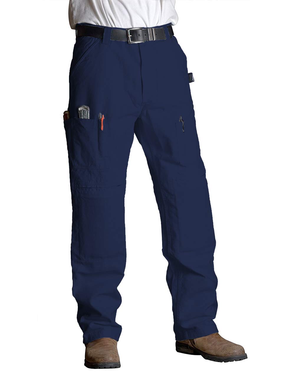ViviTech - Durable Cotton Canvas Utility Work Pants with Reinforced Knee Pads - Heavy Duty Workwear for Construction, Carpentry & Outdoor Jobs - Perfect for Builders, Mechanics & DIY Enthusiasts