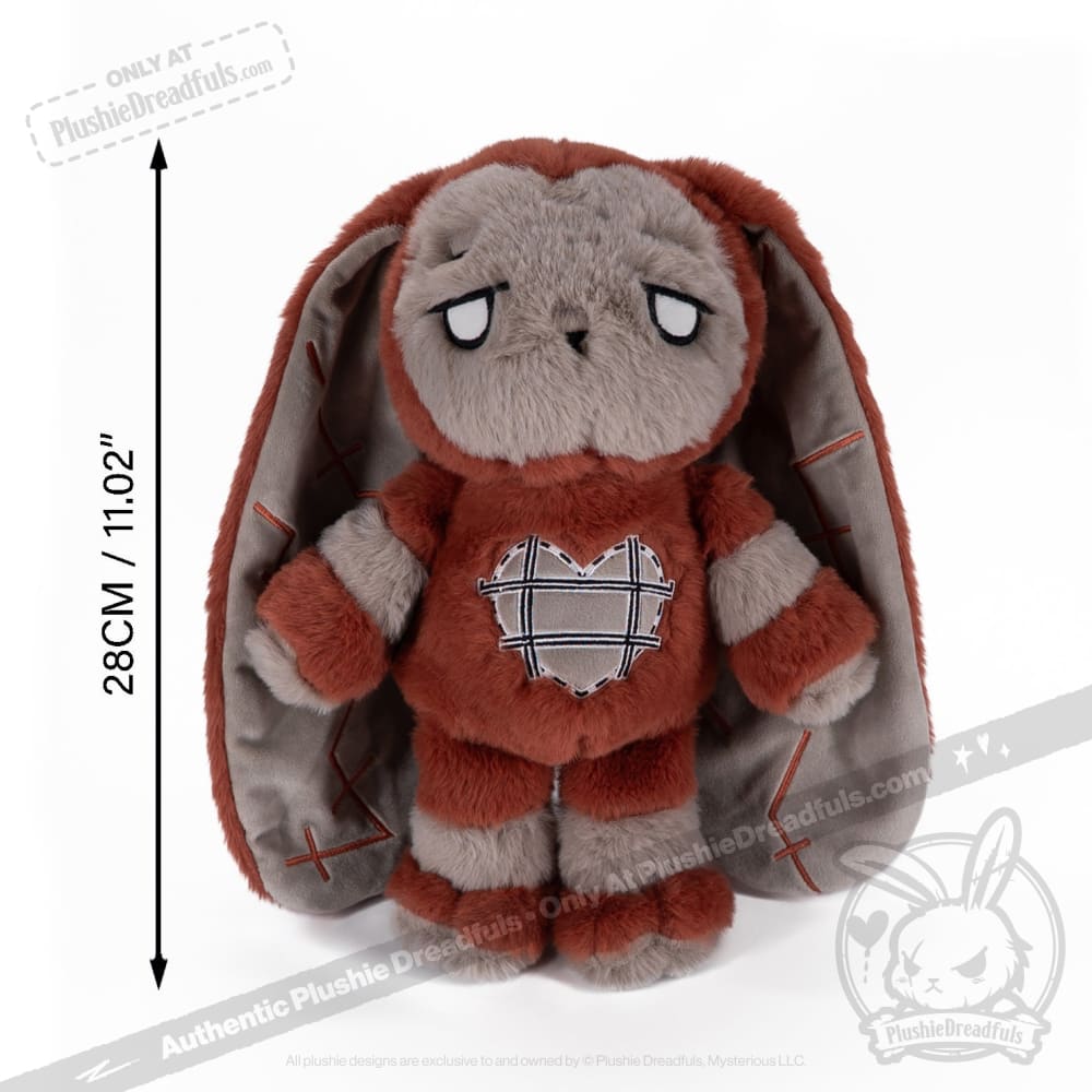 Plushie Dreadfuls Antisocial Personality Disorder Rabbit V2 - Soft Stuffed Animal Toy for Mental Health Awareness, Comfort & Therapy | Perfect Gift for Anxiety Relief, PTSD Support & Emotional Healing