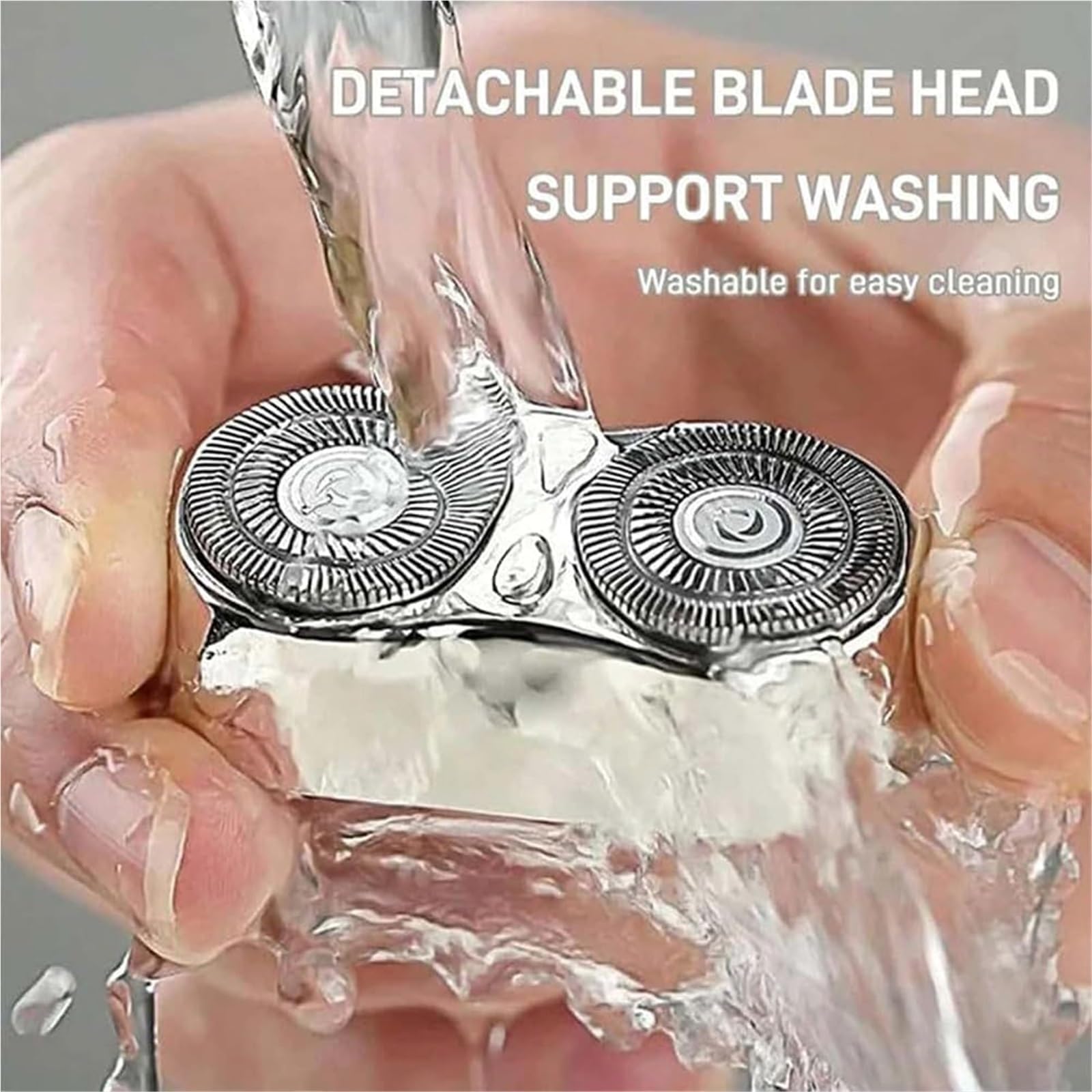 Mini Dual-Head Electric Shaver for Men - USB Rechargeable, Waterproof & Portable - Compact Travel Shaver for Home, Gym & Business Trips - Pocket Size Washable Electric Razor (Black)
