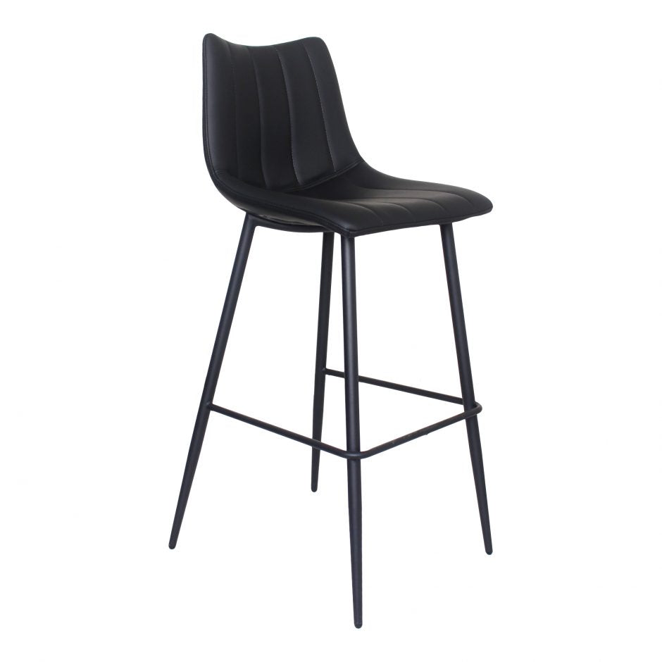 Alibi Stool - Modern Black Bar Stool for Kitchen Island, Breakfast Nook & Home Decor | Durable & Stylish Seating Solution