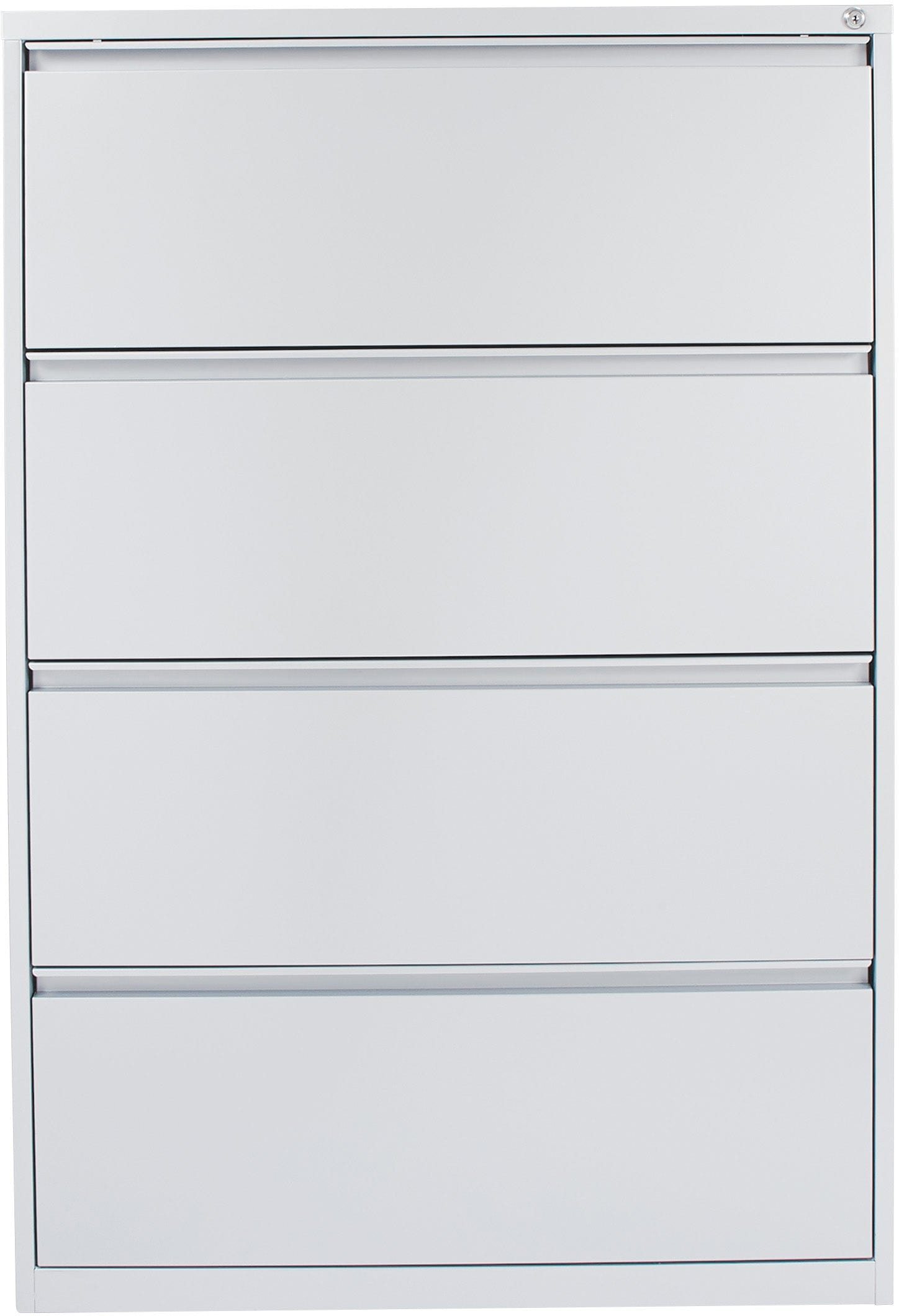 Office Star 4-Drawer Lateral File Cabinet with Removable Core Lock & Adjustable Glides - Secure Document Storage for Home Office or Business Use [LF4]