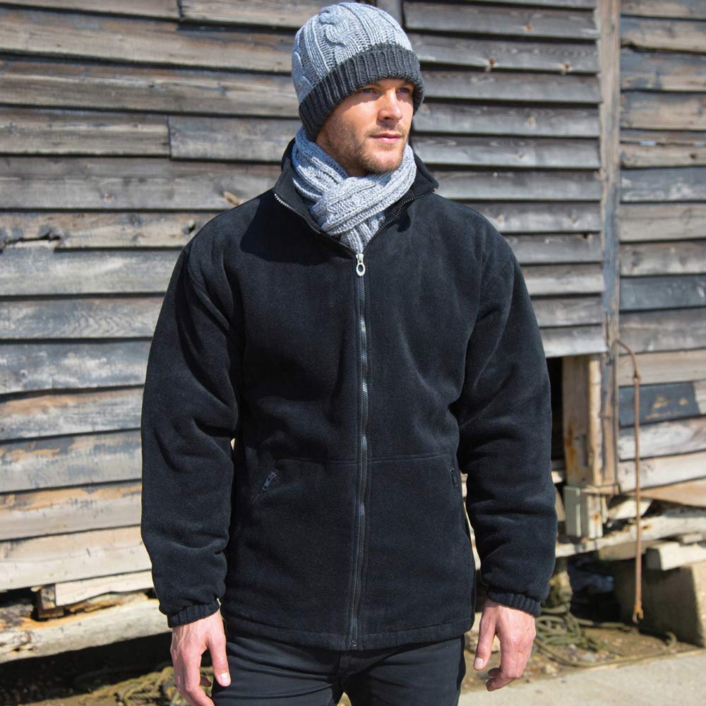 Men's Core Polartherm Fleece Jacket - Lightweight Warm Winter Coat for Outdoor Hiking, Camping & Casual Wear