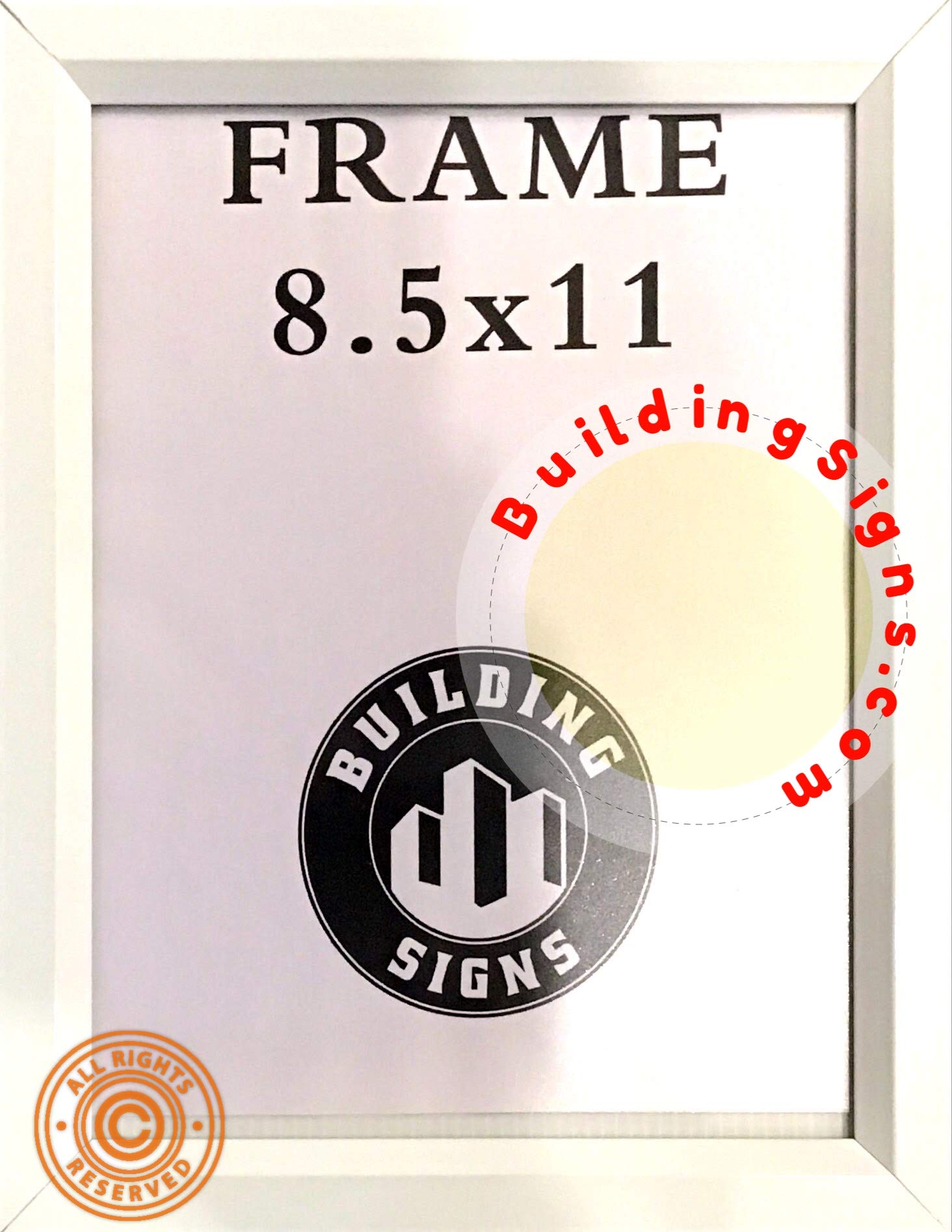 Premium Heavy Duty Poster Frames 8.5x11 Inches - Slide-in Design for Easy Photo/Art Display - White Wall Decor for Home, Office & Gallery (Set of 1) - Perfect for Certificates, Artwork & Family Photos