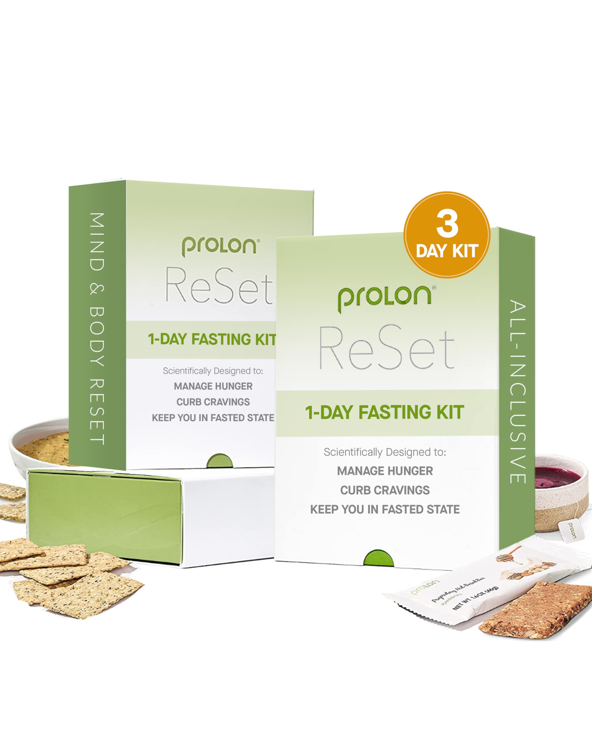 ProLon 3-Day Fasting Reset Kit | Plant-Based Meal Replacement Program for Women & Men | Scientifically Designed Fasting Support | Low-Calorie Prepared Meals & Snacks | 3-Day Weight Management Solution | Perfect for Intermittent Fasting, Detox, and Metabolic Reset