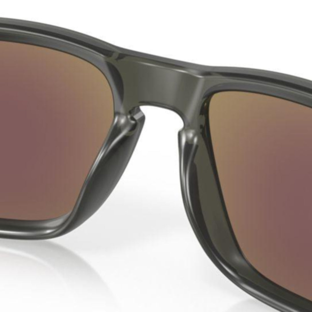 Oakley Holbrook Sunglasses - Matte Grey Smoke Frame with Prizm Sapphire Polarized Lenses (Low Bridge Fit) for Men & Women - Model 0OO9244 924465 - Perfect for Driving, Outdoor Sports & Everyday Fashion
