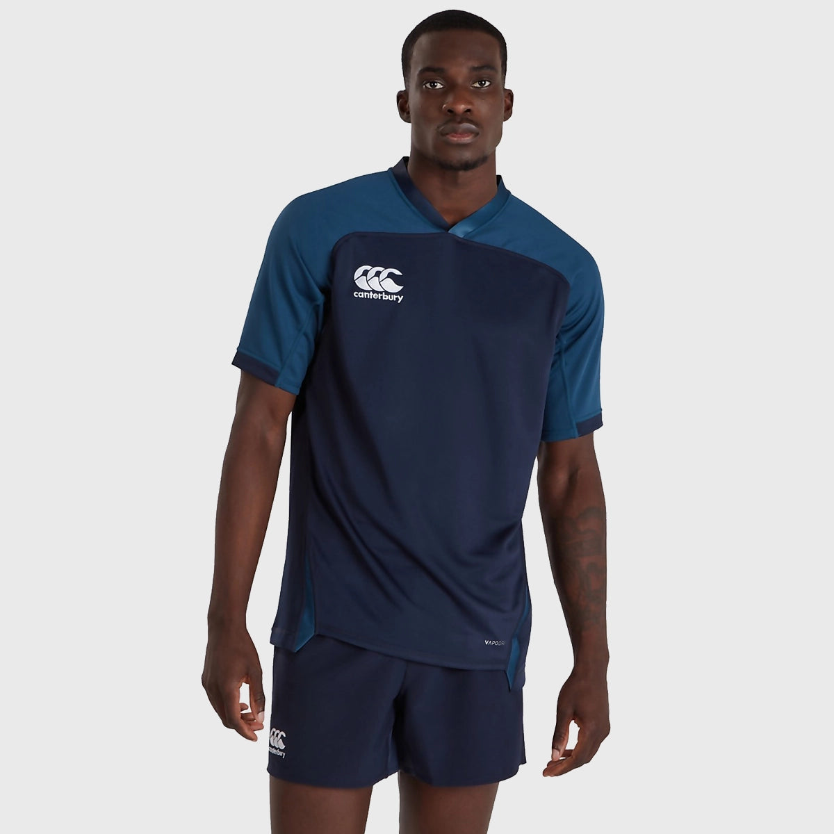 Canterbury Men's Evader Rugby Training Jersey - Navy Blue Performance Shirt for Rugby Practice & Sports Training - Perfect for Gym, Workouts & Team Sports