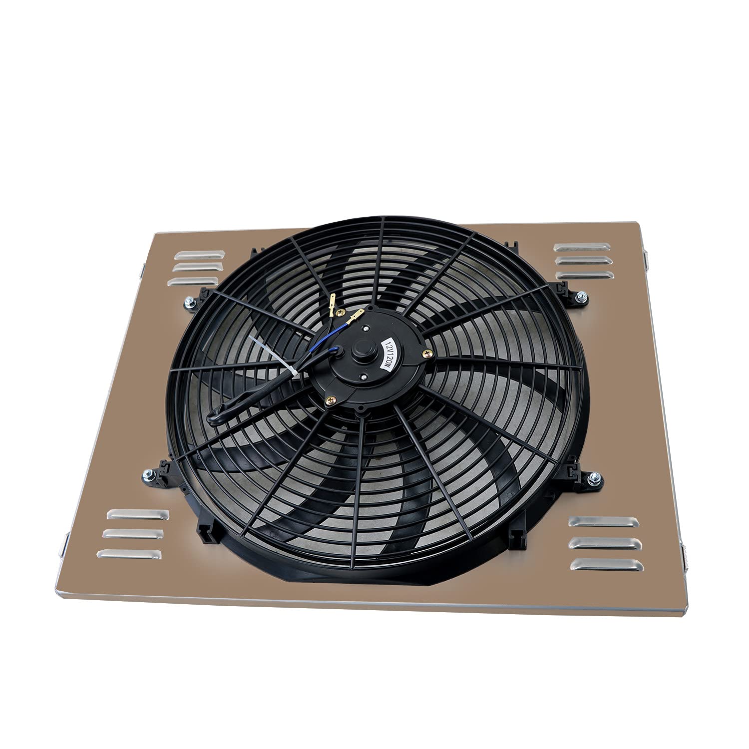 High-Performance Full Aluminum Racing Radiator with Shroud Fan for 1972-1979 Dodge D/W 100 200 300 Pickup Trucks 5.2L 5.9L V8 - Engine Cooling Upgrade for Off-Road & Towing