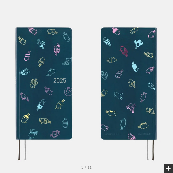 Hobonichi Techo 2025 Planner - April Start Hobotoridori Sparkling Weeks Hardcover (Japanese Edition) | Weekly Horizontal Layout, Monday Start | Perfect for Journaling, Planning & Productivity
