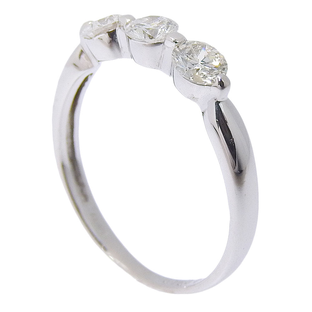3P 18K White Gold Diamond Ring for Women - Elegant Wedding, Engagement & Anniversary Jewelry Gift