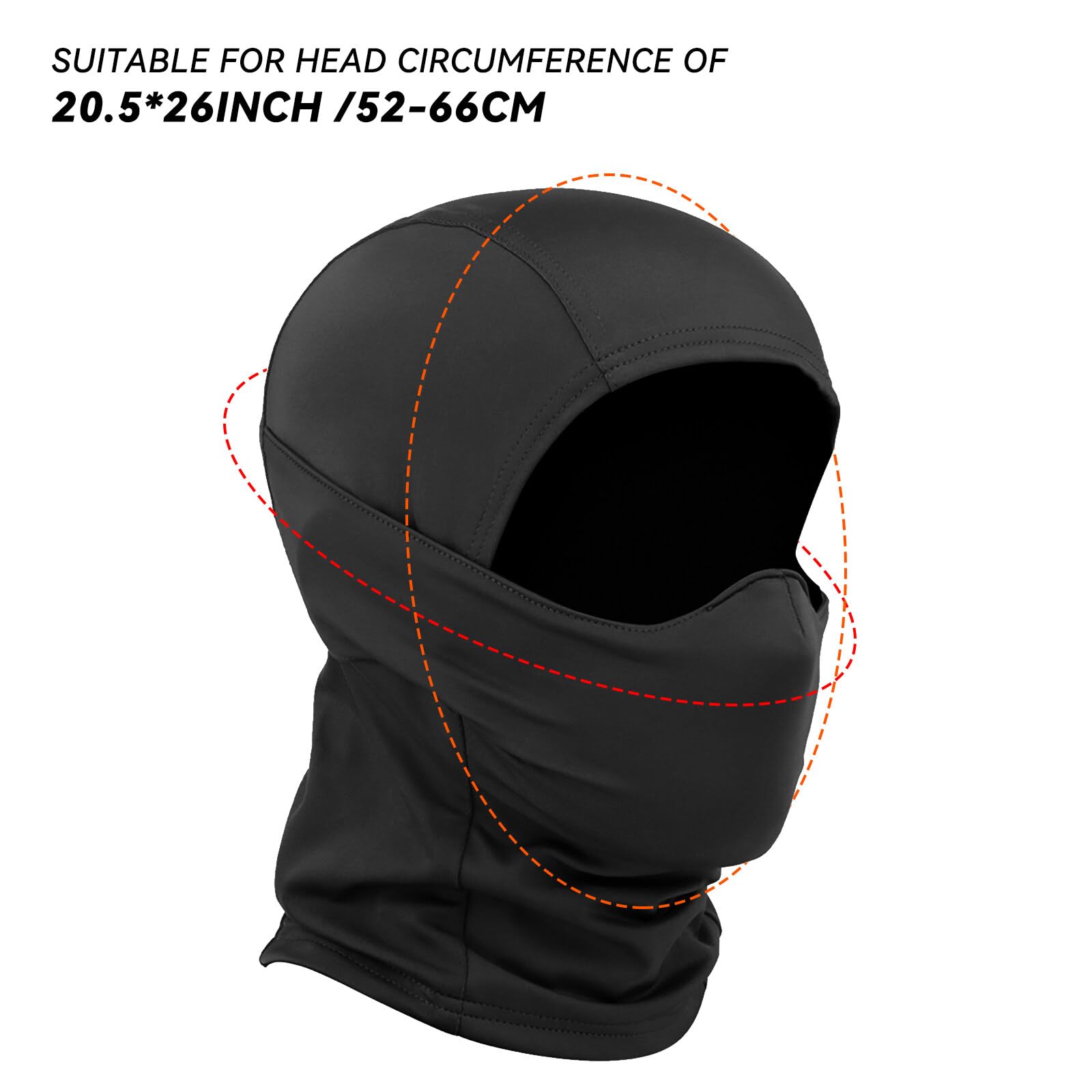 AOUTACC Balaclava Airsoft Mask - Ninja Style Tactical Full Face Protective Mask, Soft Silicone for Airsoft, Cycling, Motorcycle & Outdoor Sports - Perfect for Paintball, Skiing & Winter Activities