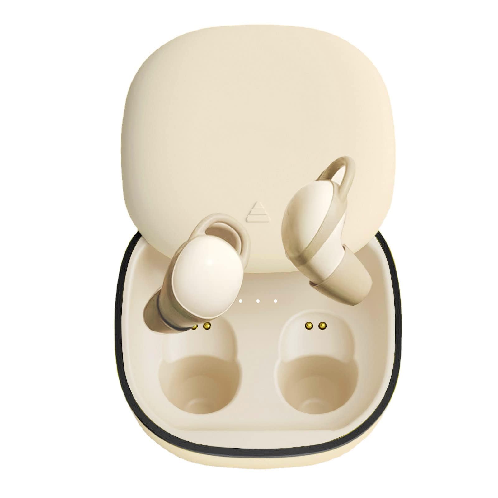 Wireless Bluetooth 5.2 Sleep Earbuds for Side Sleepers - Noise Cancelling, Ultra Soft & Comfortable Invisible Earbuds for Sleeping, Working & Travel | Smallest Hidden Headphones for Quiet Night Rest