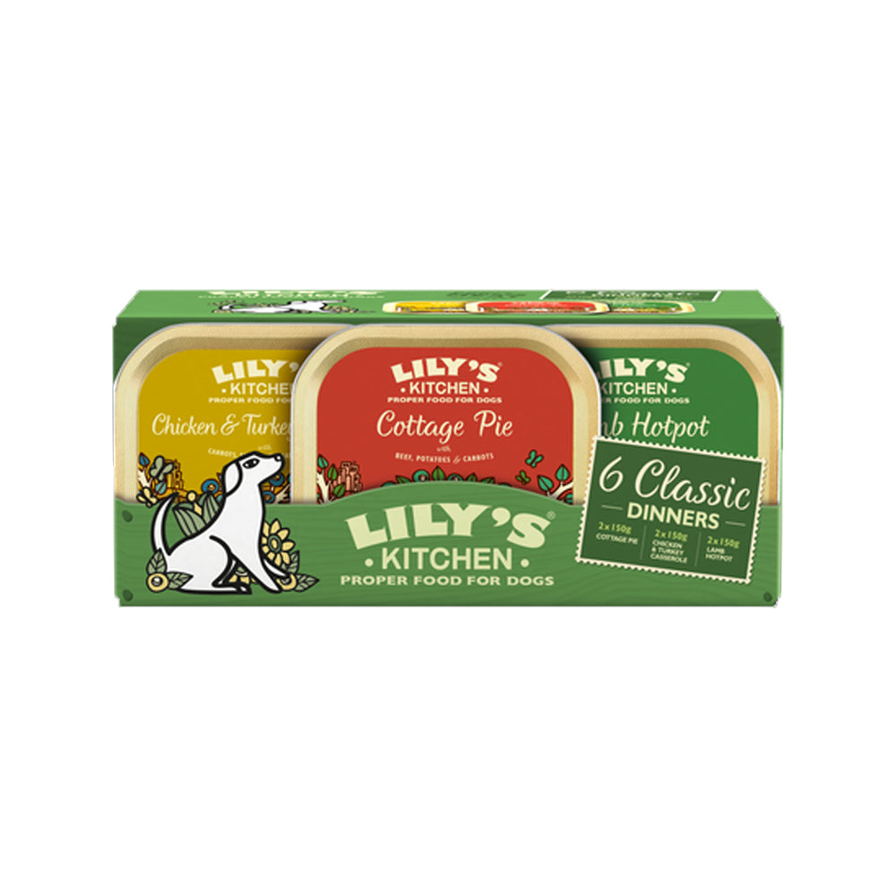 Premium Multipack Classic Dog Wet Food - Grain-Free, High-Protein & Natural Ingredients for Puppies & Adult Dogs - Perfect for Travel, Training & Daily Meals