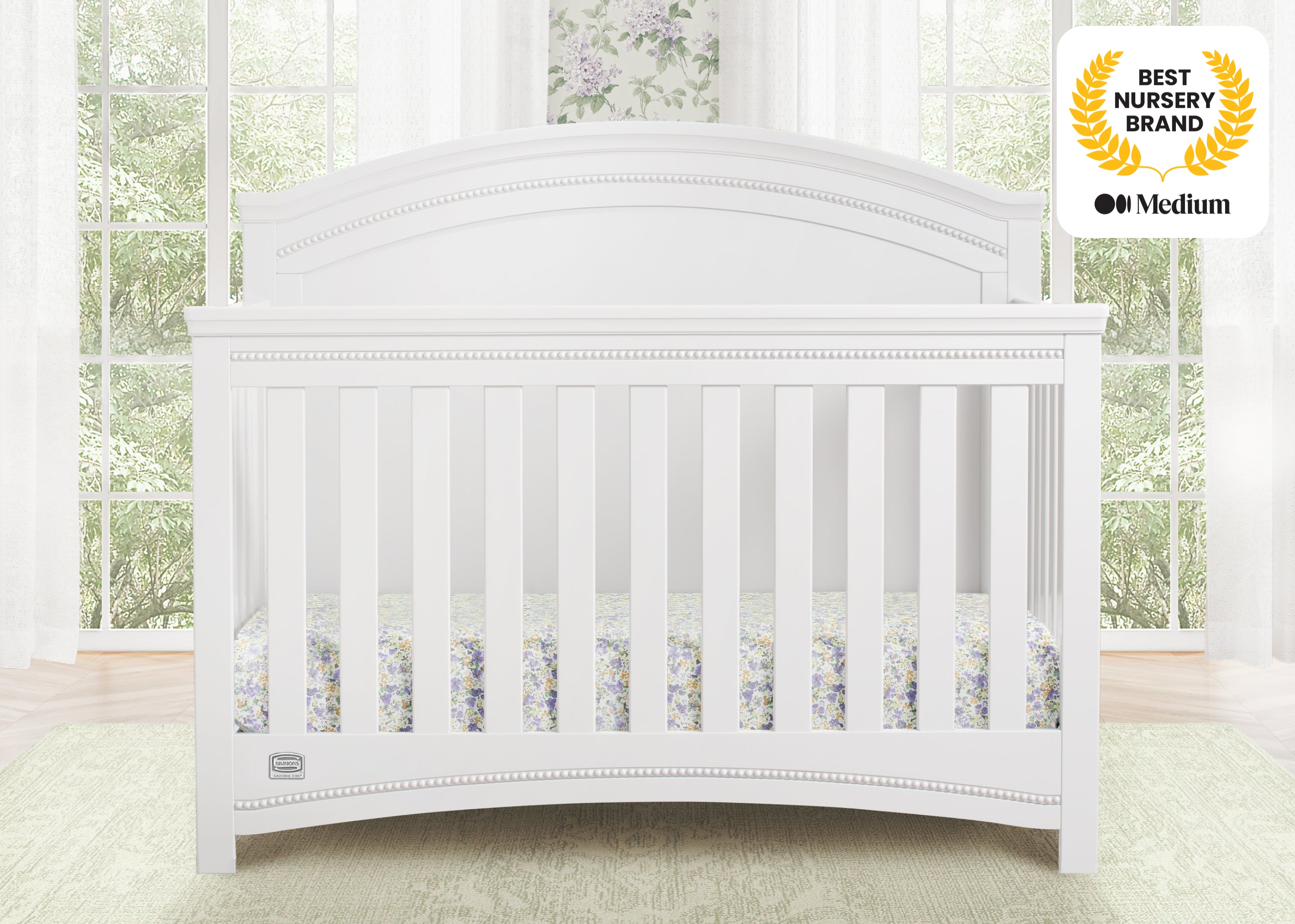 Emma Crib 'N' More - Convertible Baby Crib with 3-in-1 Design for Nursery, Toddler Bed & Daybed | Perfect for Newborns to Toddlers | Safe & Stylish Nursery Furniture for Modern Homes