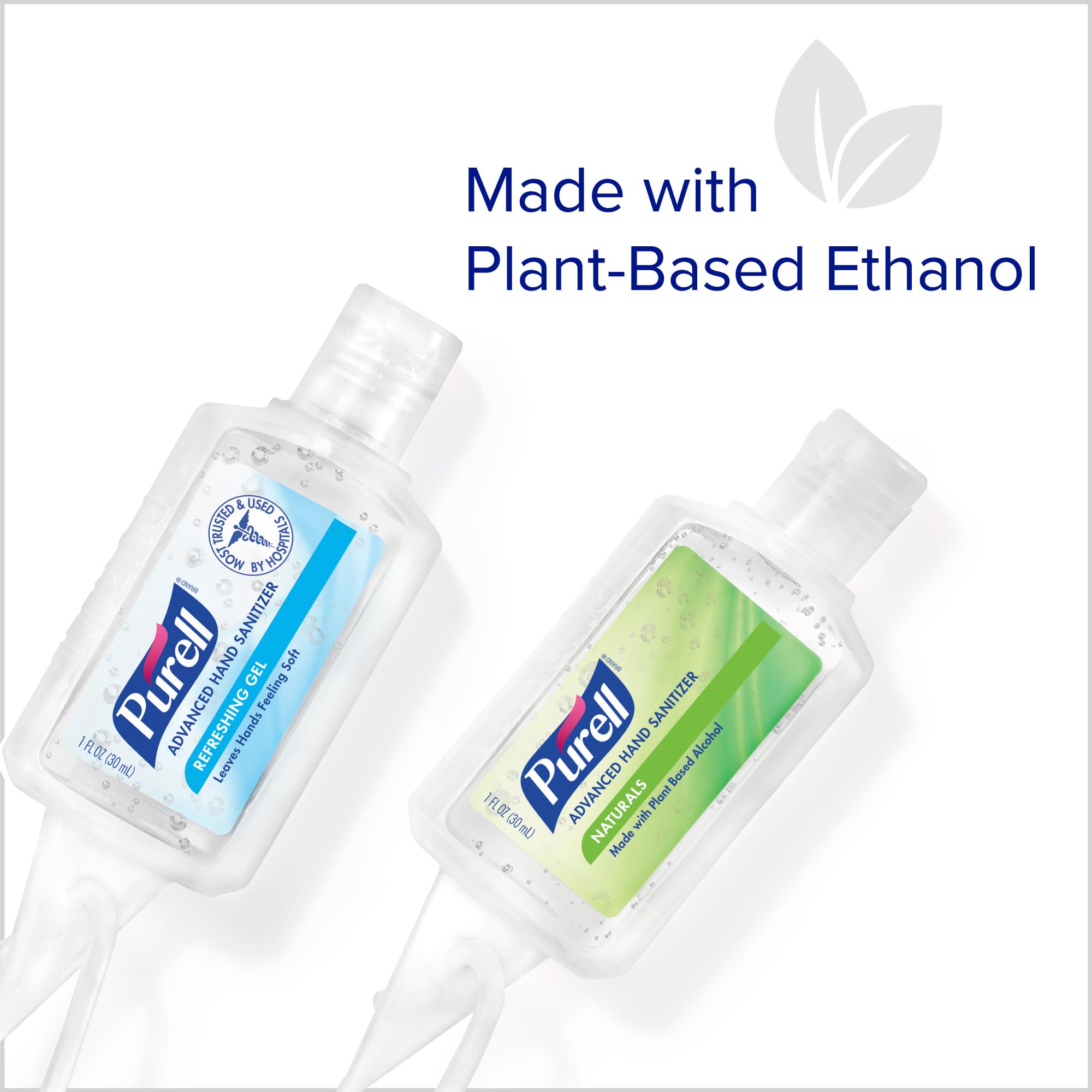 PURELL Advanced Hand Sanitizer Variety Pack - 36 Travel Size (1 fl oz) Natural & Refreshing Gel with Flip Cap & Jelly Wrap Carrier | Perfect for Travel, Office, School & On-the-Go Hygiene