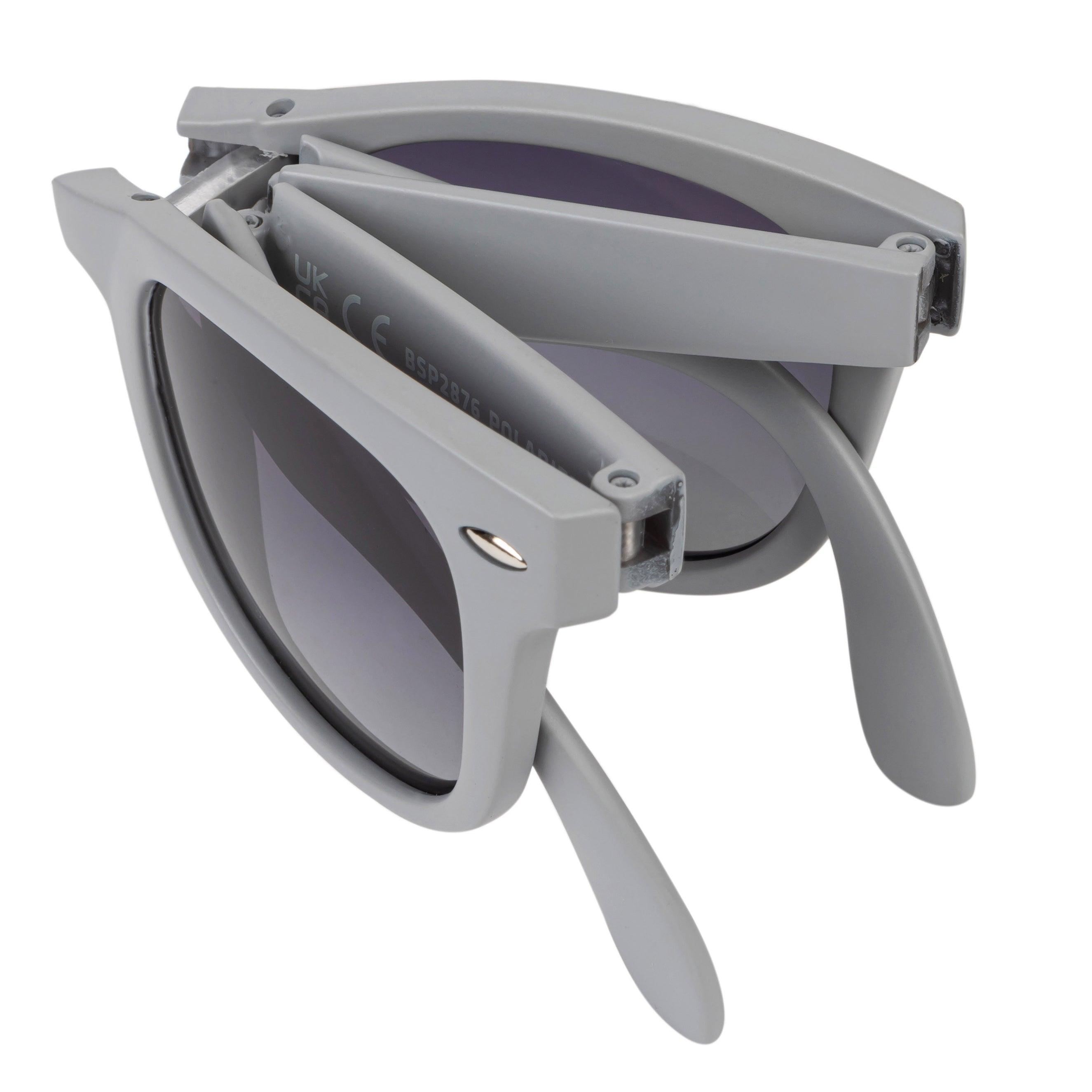 Polarized Folding Sunglasses for Men & Women - UV Protection, Lightweight & Portable - Perfect for Travel, Driving, and Outdoor Activities