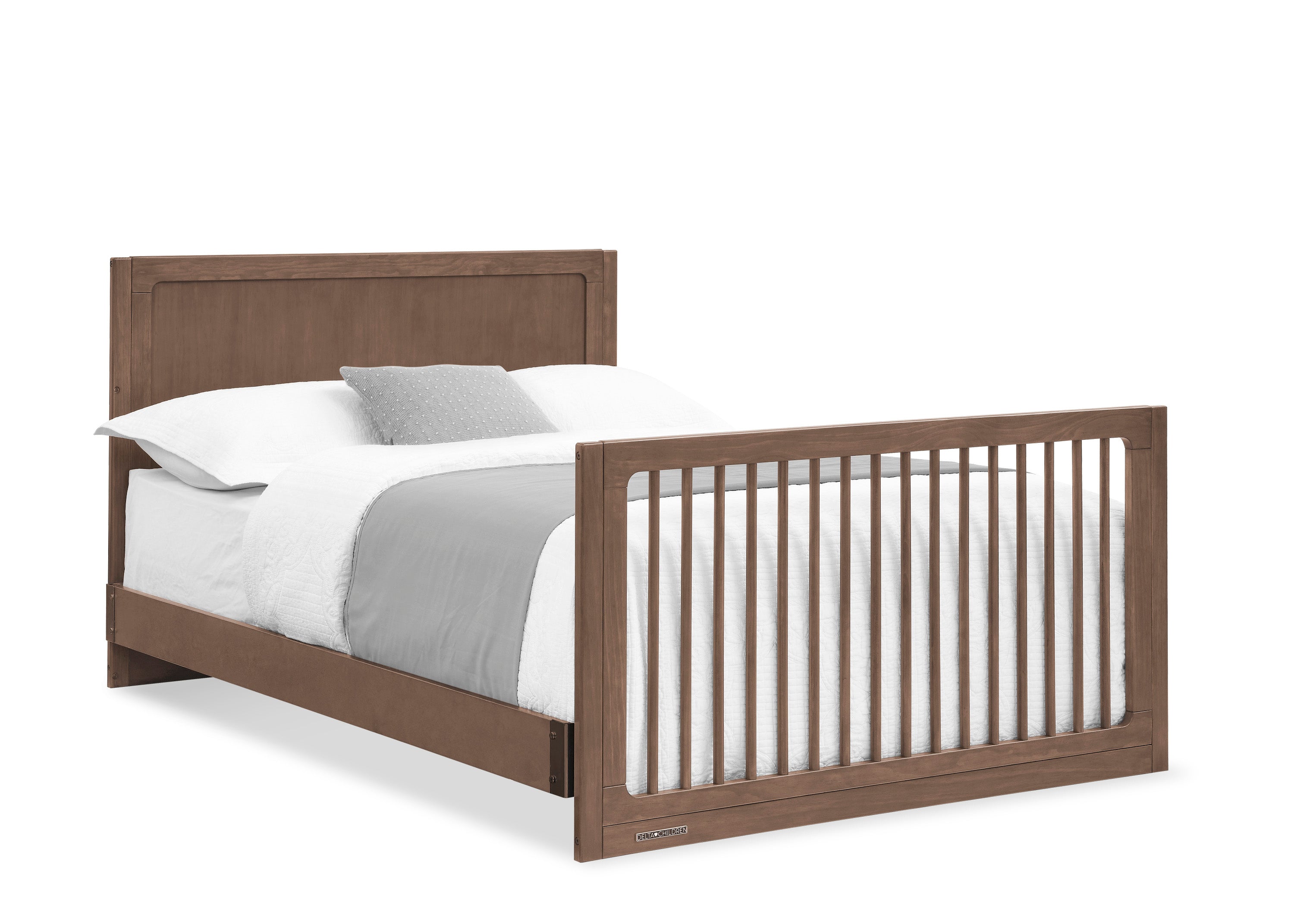 Convertible 6-in-1 Baby Crib by Spencer - Nursery Furniture That Grows with Your Child from Newborn to Toddler Bed