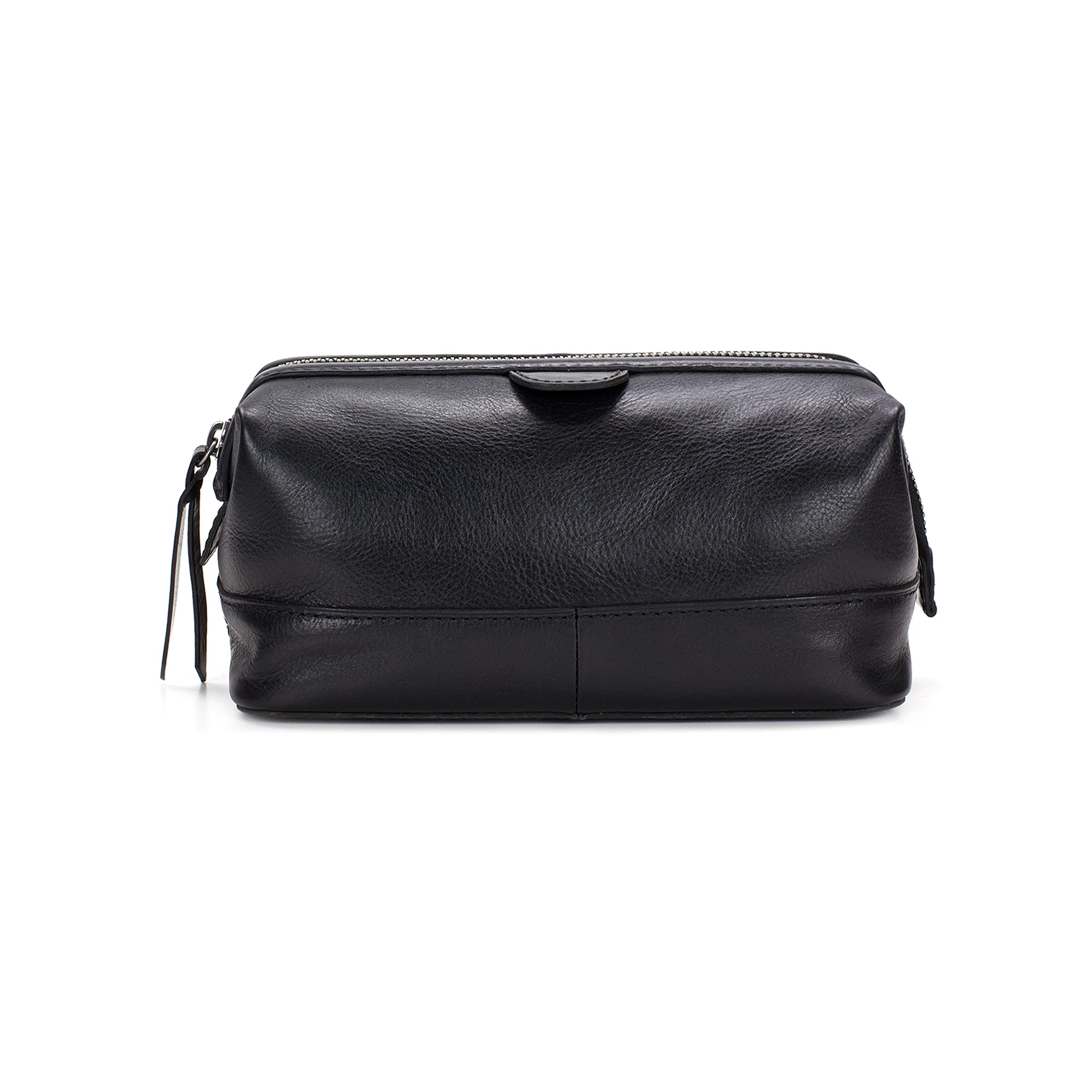 Patricia Nash Men's Travel Toiletry Bag - Waxed Cotton Canvas Dopp Kit with Brushed Brass Hardware & Zipper Closure | Stylish Moto Design Toiletry Organizer for Business Trips, Gym, Camping & Vacation Essentials