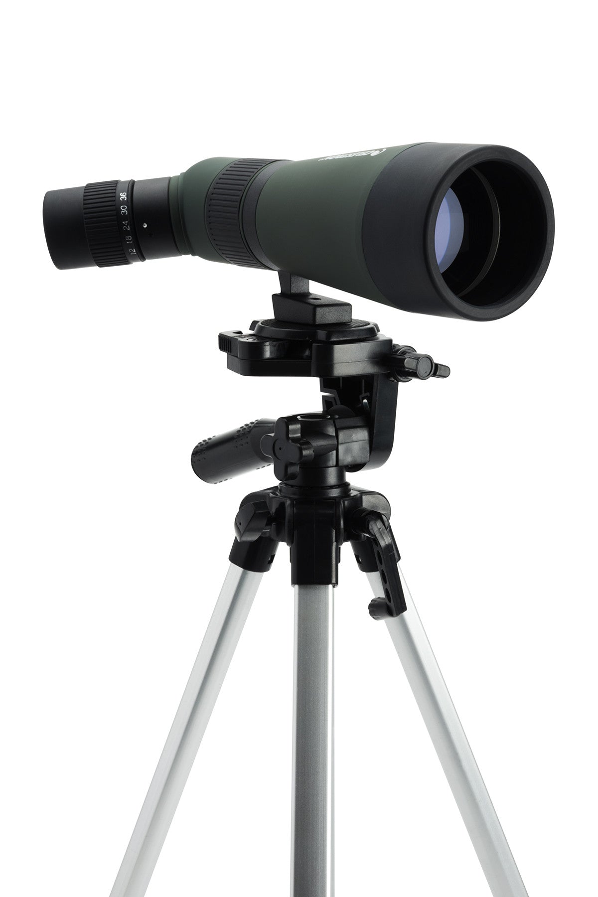 LandScout 12-36x60mm Angled Zoom Spotting Scope with Backpack Kit - Compact & Powerful for Bird Watching, Hunting, and Outdoor Adventures