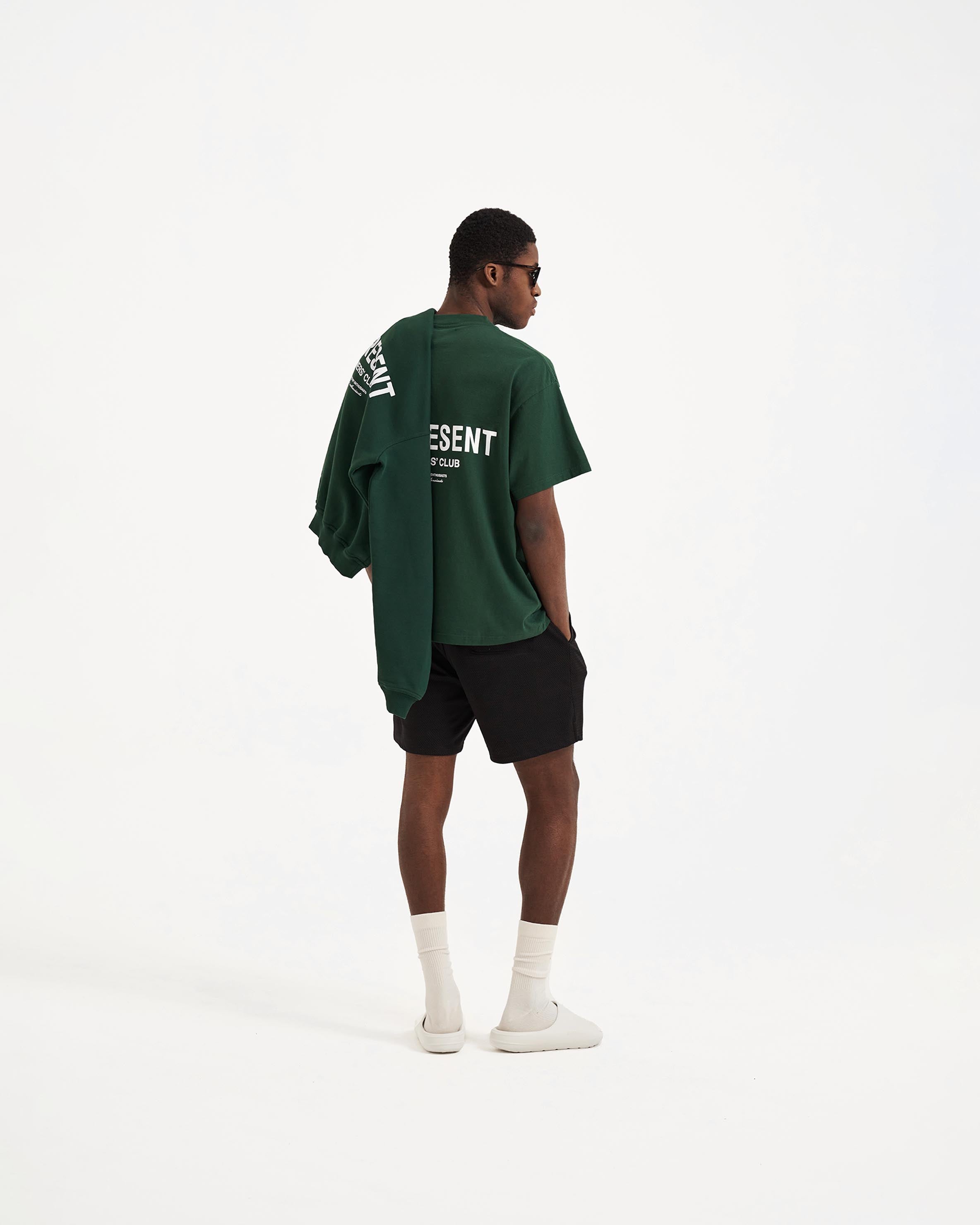 Represent Owners Club T-Shirt - Premium Cotton Men's Tee in Racing Green | Casual Streetwear & Lounge Comfort