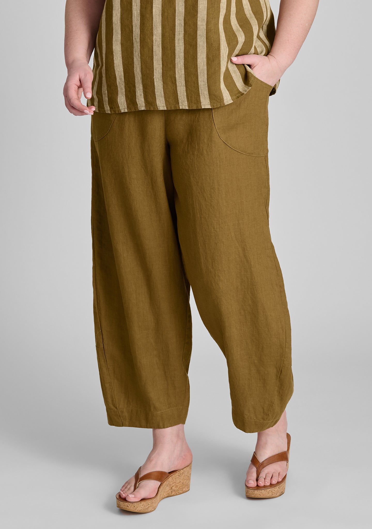 Seamly Linen Pants for Women - Comfortable High-Waisted Wide Leg Trousers | Perfect for Summer, Beach, Office & Casual Wear