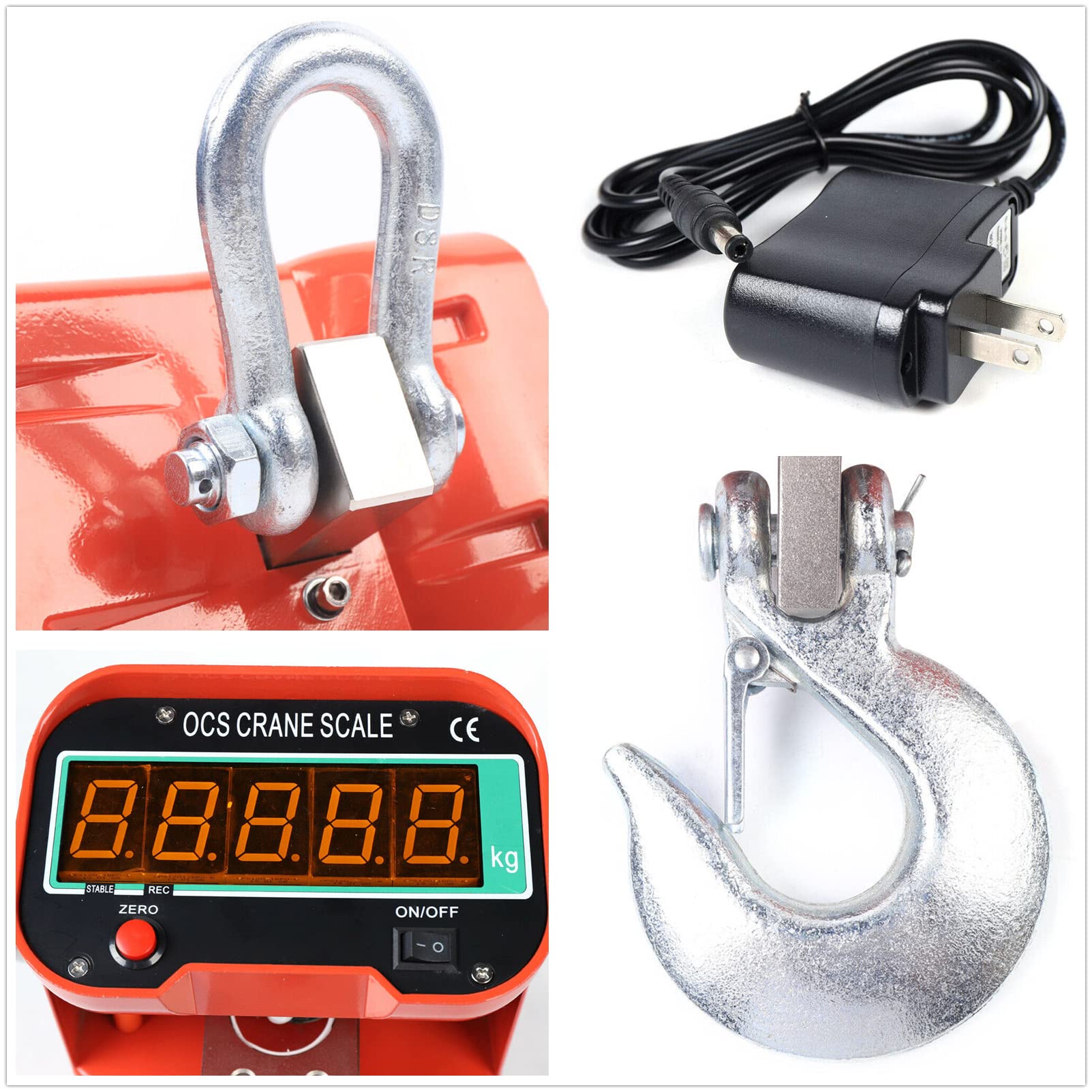 Digital Crane Scale 6600LB/3000KG with Remote Control - High Precision Industrial Hanging Scale with LED Display for Heavy Duty Lifting - Perfect for Hunting, Farm, Factory & Construction Use