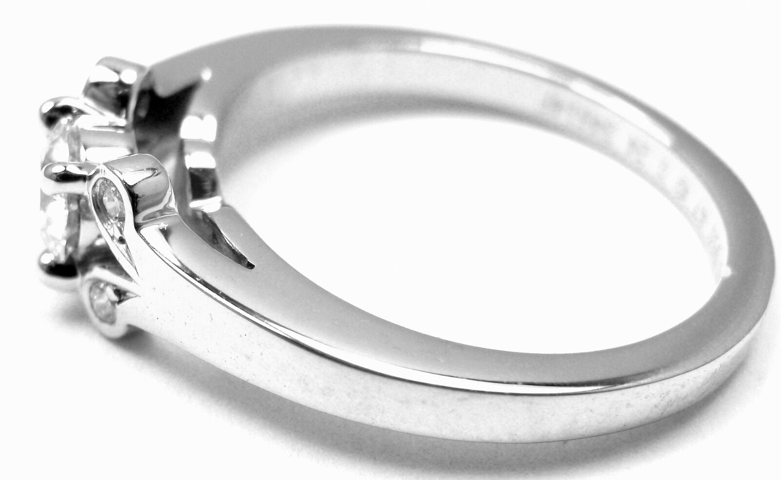 Authentic Cartier Ballerine Platinum 0.24ct Diamond Engagement Ring with Original Box & Papers - Perfect for Proposals, Anniversaries & Special Occasions