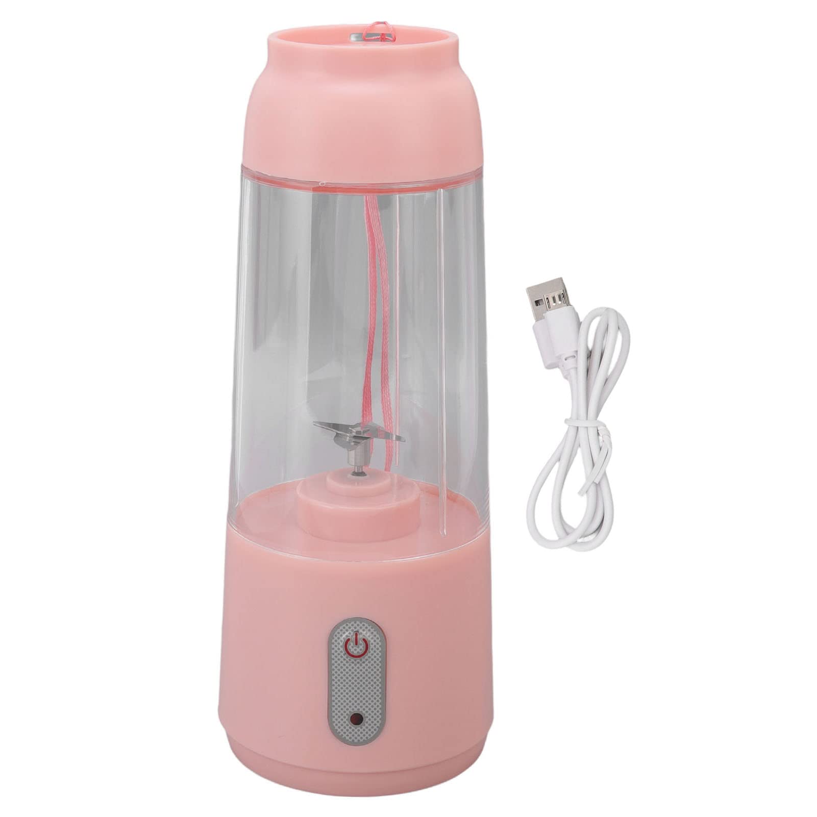 Portable Blender 300ML - USB Rechargeable Personal Smoothie Maker with Stainless Steel Blades - Perfect for Protein Shakes, Meal Prep & Healthy Drinks - Compact Travel Blender for Gym, Office, Camping & Outdoor - Ideal for Smoothies, Juices, Baby Food & Post-Workout Recovery (Pink) - Great for Home, Travel, Fitness Enthusiasts & Busy Professionals