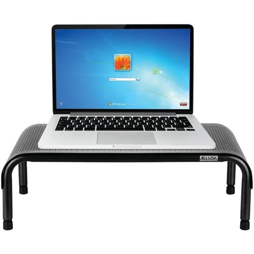 Allsop 31630 Metal Art Ergo3 Adjustable Monitor Stand Riser - Ergonomic Computer Desk Organizer for Home & Office Workspace