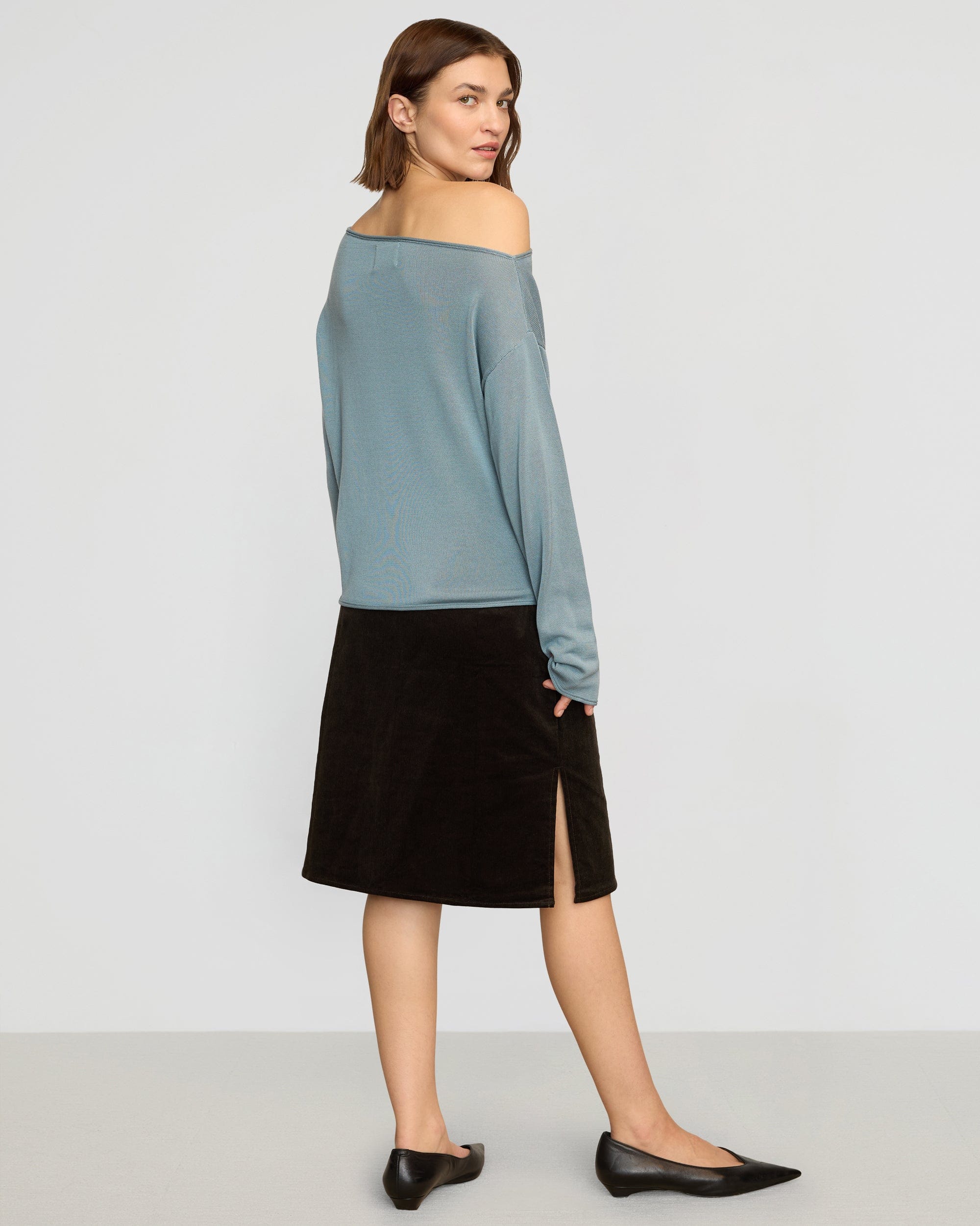 Hachi Tencel Wool Off Shoulder Sweater for Women - Soft & Comfortable Pullover Top for Fall & Winter - Perfect for Casual Outings, Date Nights & Office Wear