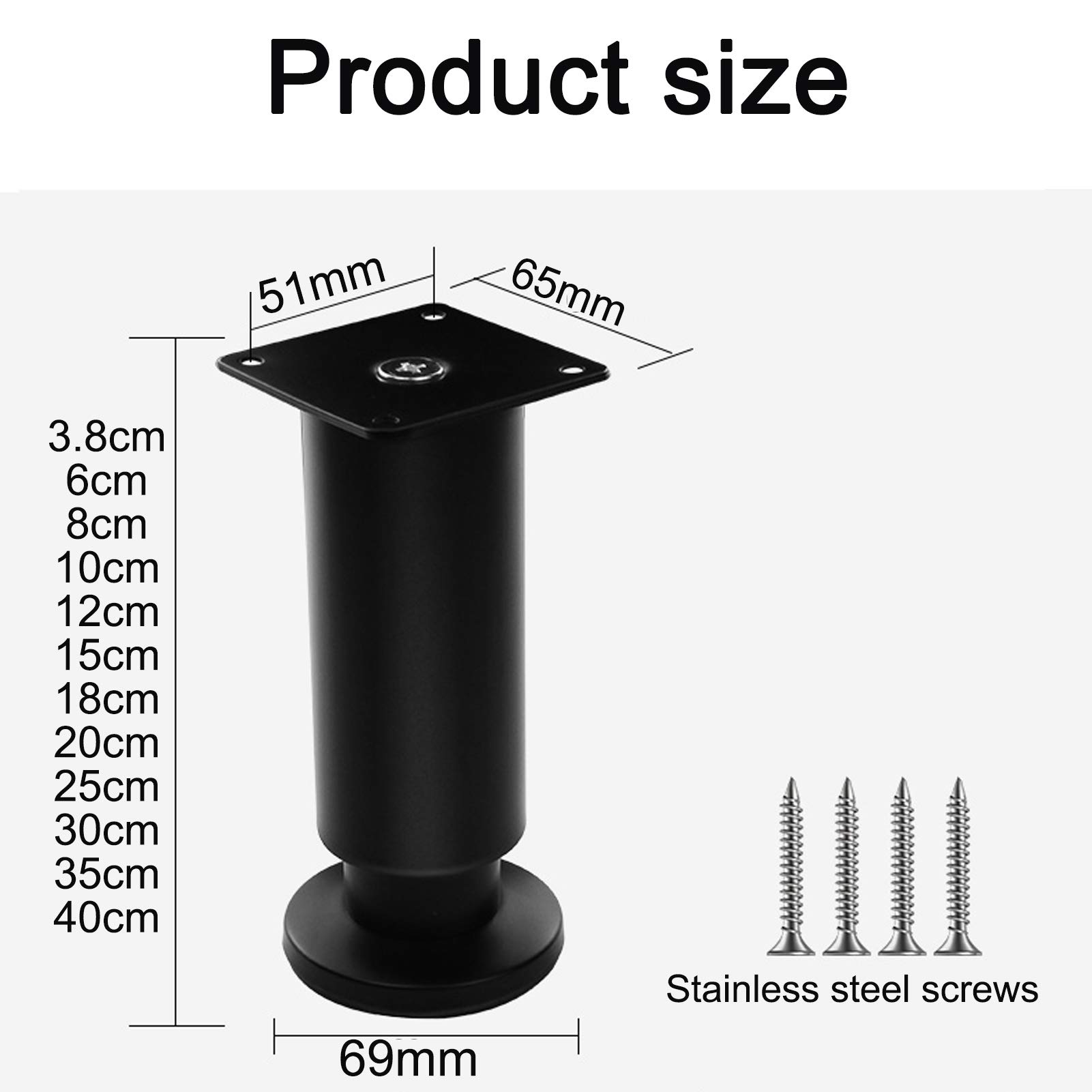Modern Metal Furniture Legs - Coffee Table & Sofa Feet for DIY Home Decor