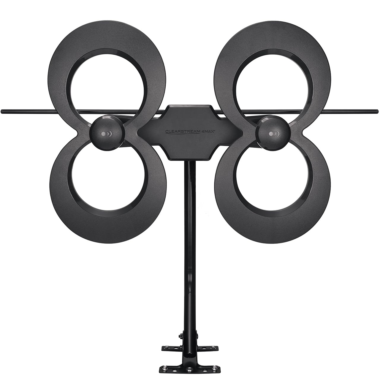 Antennas Direct ClearStream 4MAX Complete TV Antenna - Indoor/Outdoor UHF VHF Multi-Directional HDTV Antenna with 70+ Mile Range | Includes Cable, Mast, Amplifier & Splitter | Perfect for Home, RV & Camping TV Reception