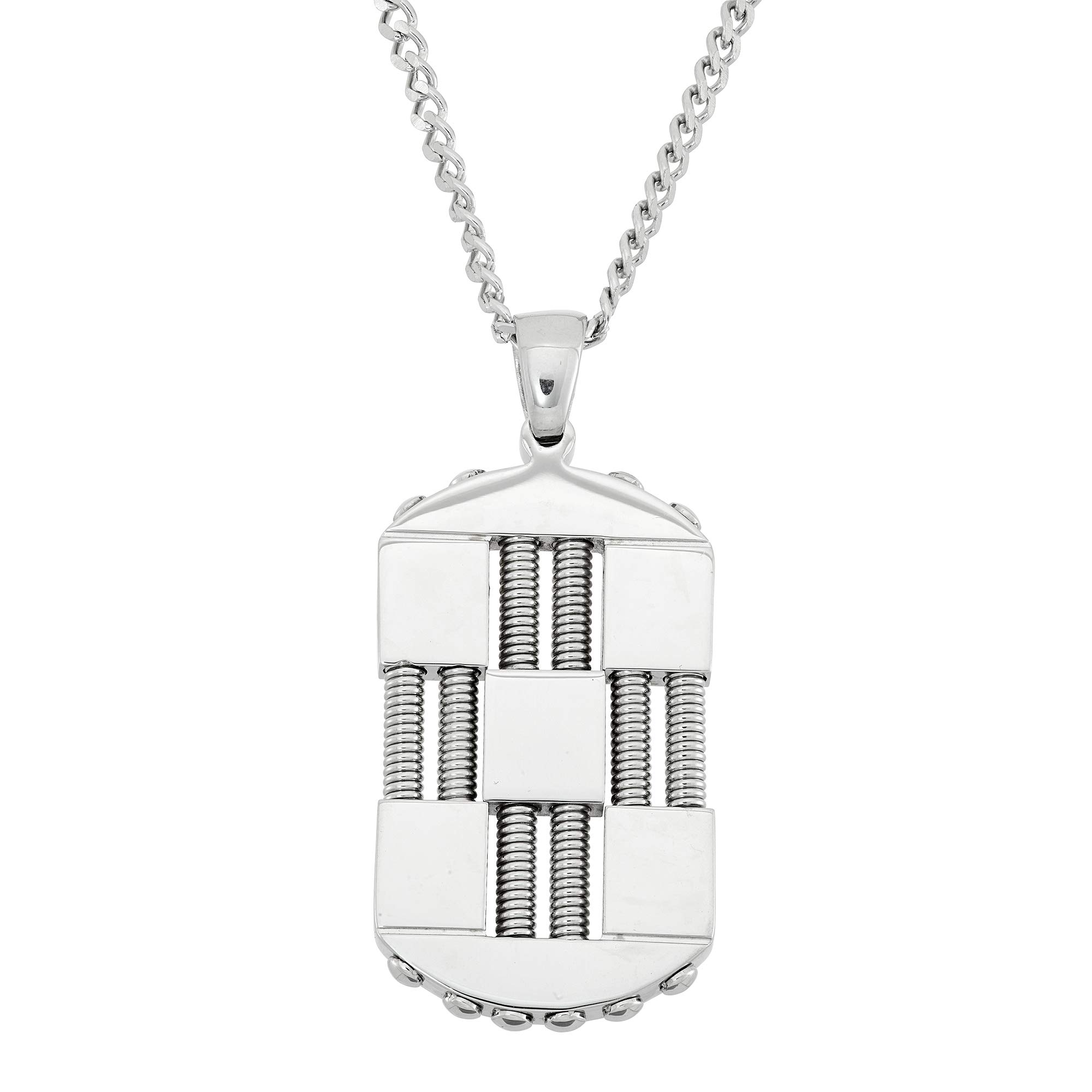Stainless Steel Dog Tag Pendant Chain 24