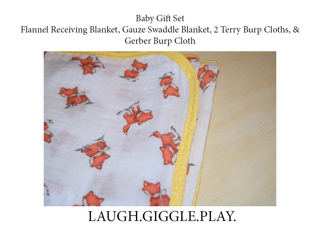 Heirloom Baby Gift Set - Adorable Fox Design - Gender Neutral Newborn Present for Showers, Birthdays & Christenings