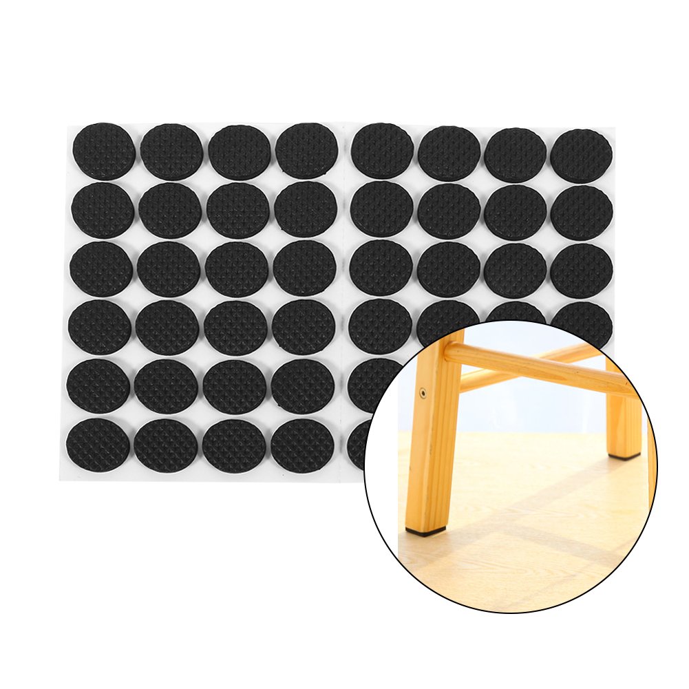 48Pcs Non-Slip Rubber Pads, Self-Adhesive Furniture Floor Protectors for Cabinets, Appliances, Electronics & Picture Frames - Prevent Scratches on Hardwood Floors & Keep Furniture Stable (Great for Home, Office & Dorm Use)
