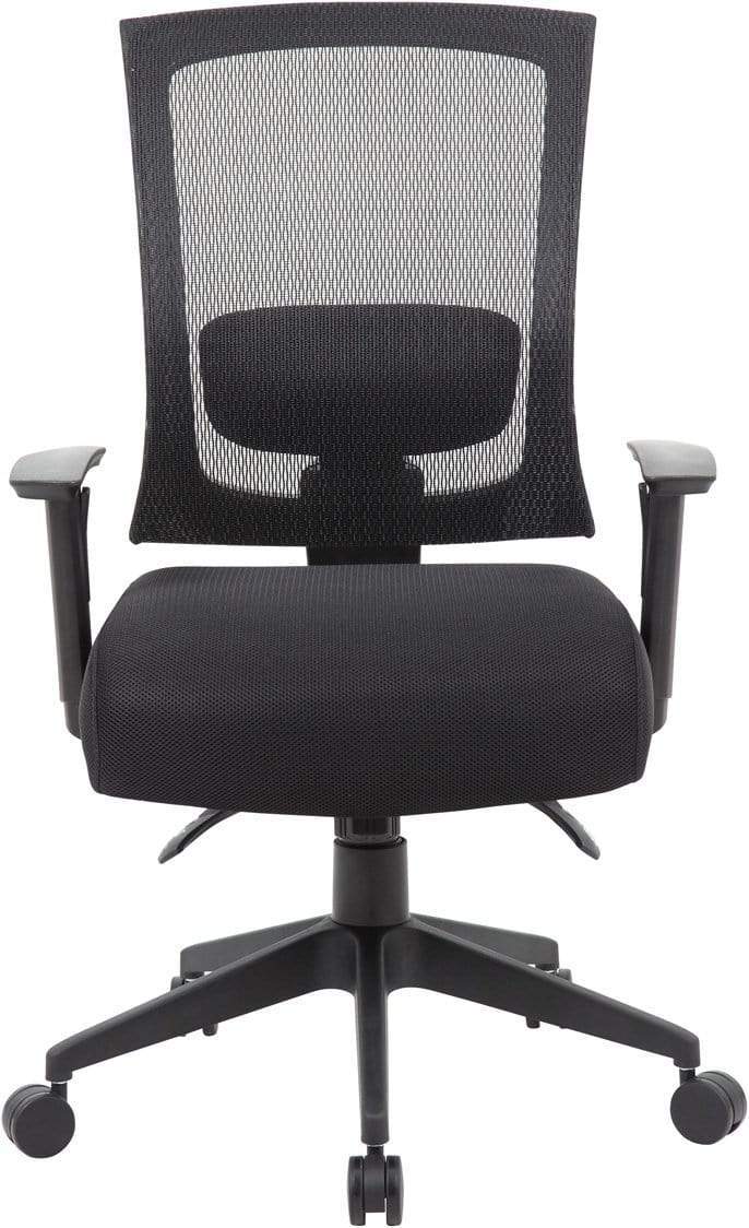 Boss Contract Mesh Back Task Chair [B6716 BK] - Ergonomic Office Chair for Home & Business Use - Comfortable Support for Long Hours of Work