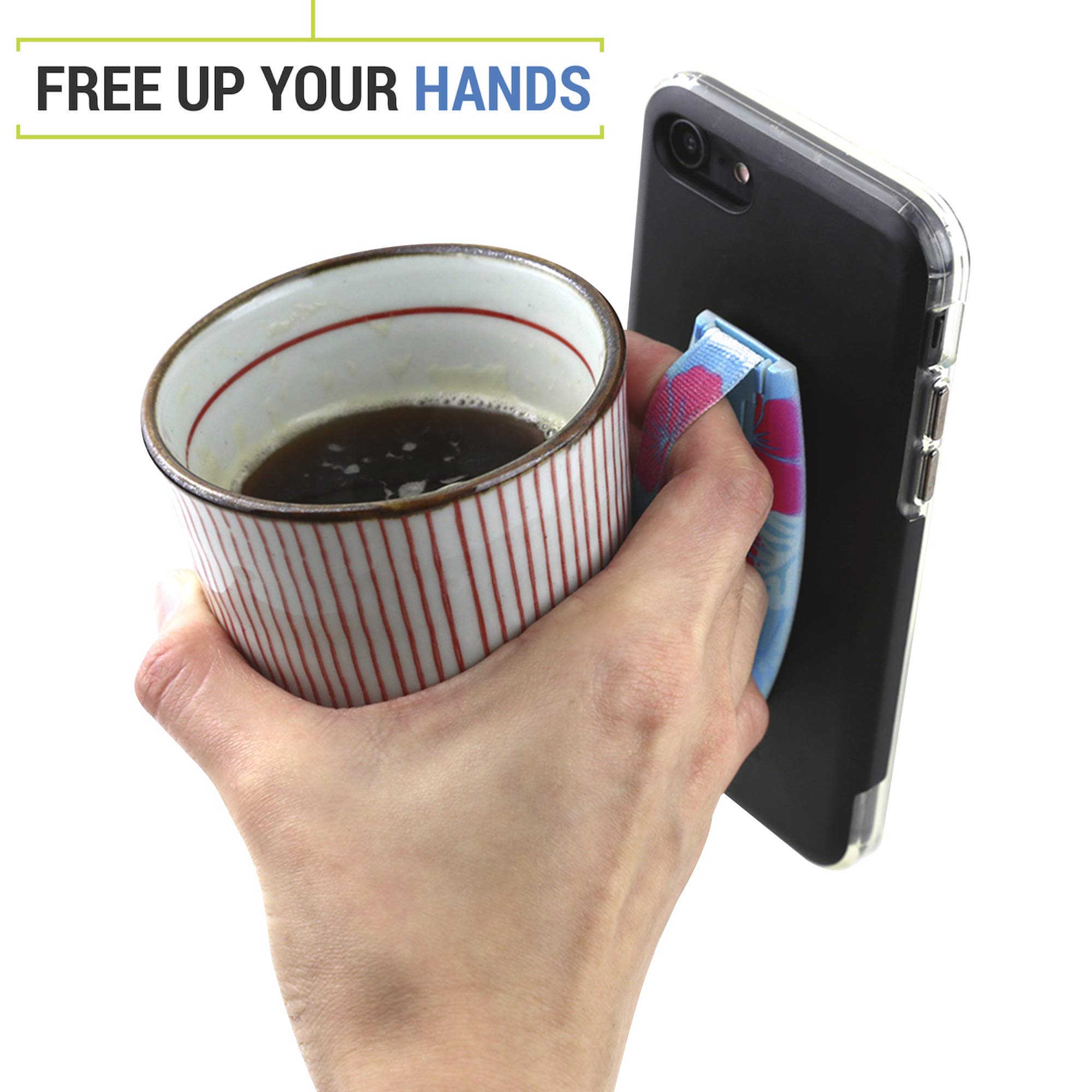 Gear Beast Universal Cell Phone Grip Stand - Ultra Slim Elastic Finger Holder for iPhone, Samsung & All Smartphones | Perfect for Gaming, Selfies & Hands-Free Viewing