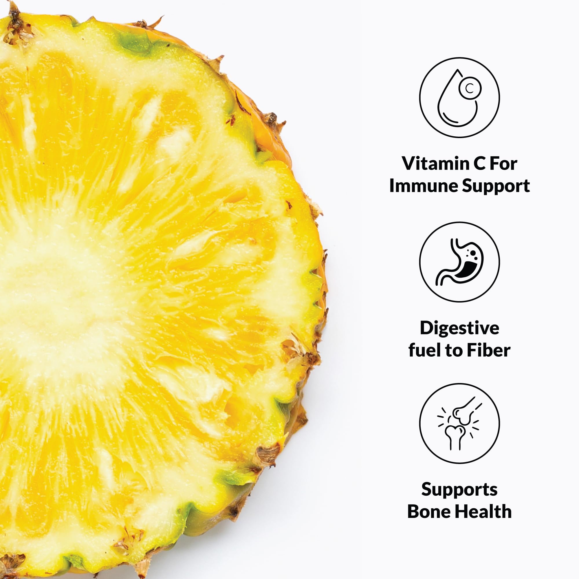 IAN's Dried Pineapple Chunks (2lb) - Sweetened with Natural Cane Sugar, Dehydrated Pineapple Snacks, Candied Pineapple Bites - Perfect for Healthy Snacking, Trail Mix, Yogurt Toppings & Baking Recipes