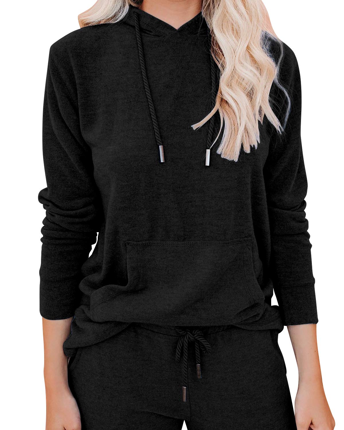 WANLISS Women's 2-Piece Lounge Set - Soft Sweatsuit with Long Pants & Pockets | Comfy Loungewear for Home, Yoga, Workout & Travel | Athletic Tracksuit Outfit for Casual Wear