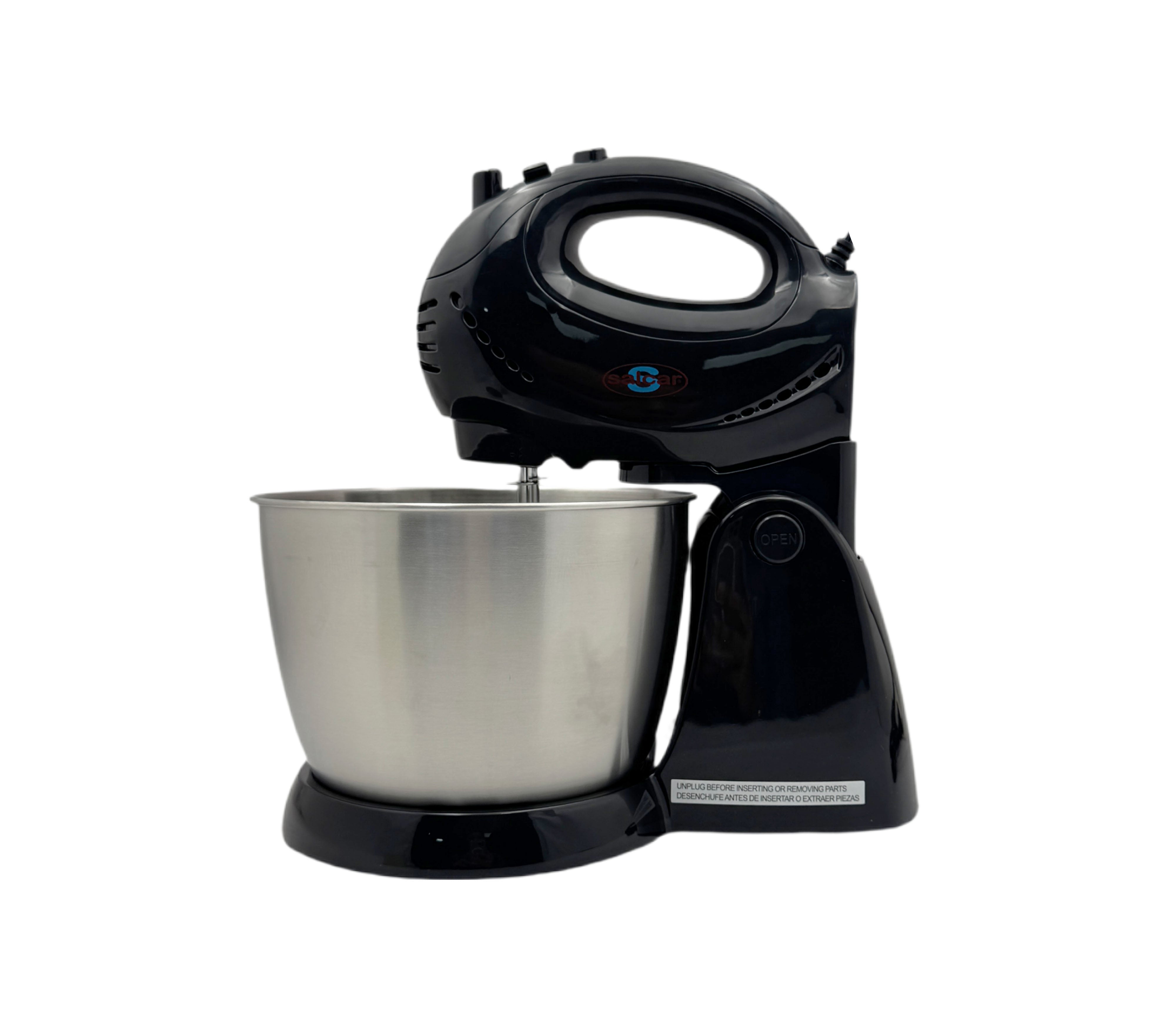 8-Speed Stand Mixer with Stainless Steel Bowl - Perfect for Baking, Mixing Dough, and Whipping Cream - Salcar