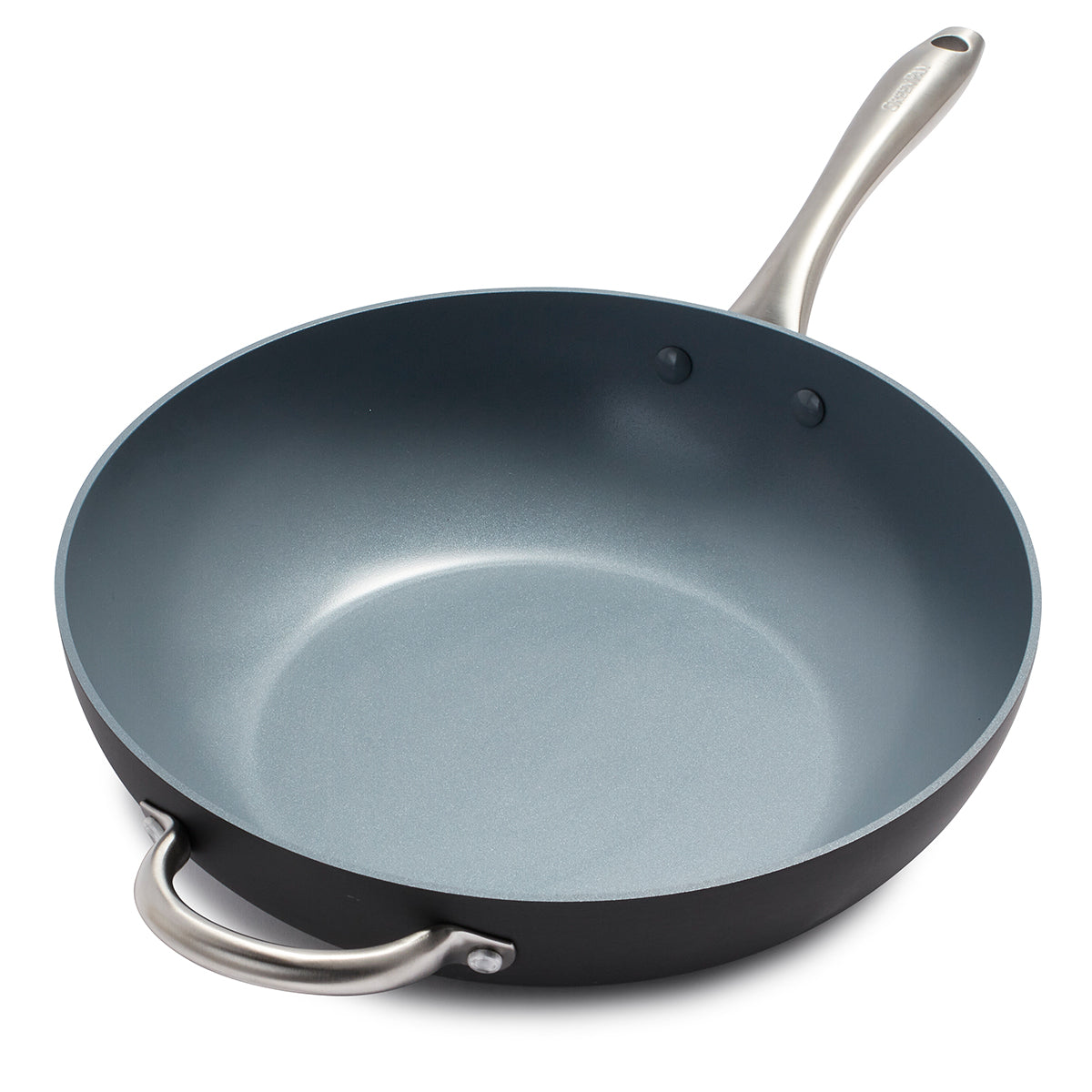 Lima Ceramic Nonstick 12.5 Inch Wok Pan - Healthy Stir Fry, Saute & Deep Frying Cookware for Asian Cuisine & Home Cooking