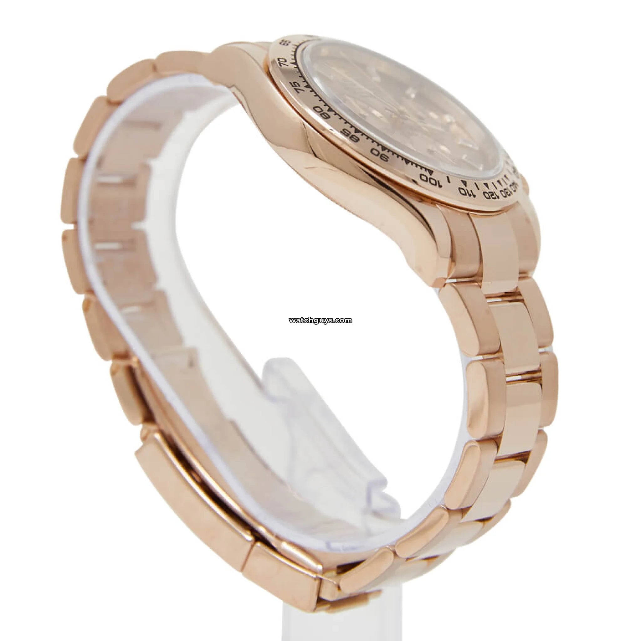 Rolex Daytona 116505 18K Rose Gold Watch with Diamond Baguette Bezel - Luxury Men's Timepiece for Business, Gifting & Special Occasions
