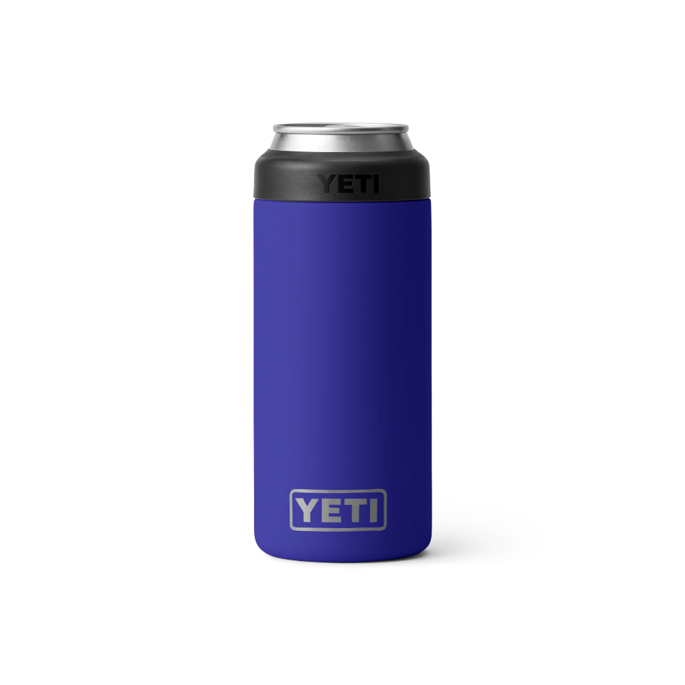 Yeti Rambler 12 oz Colster Slim Can Cooler - Insulated Stainless Steel Beer Can Holder for Camping, Tailgating & Outdoor Adventures