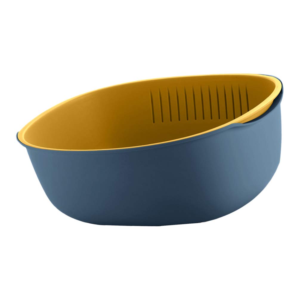 Cabilock 1-Piece Sink Strainer Basket - Multi-Purpose Fruit & Vegetable Colander, Rice Washing & Storage Container, Over-Sink Drain Basket for Kitchen Use - Perfect for Washing Produce, Draining Pasta, and Organizing Small Kitchen Items