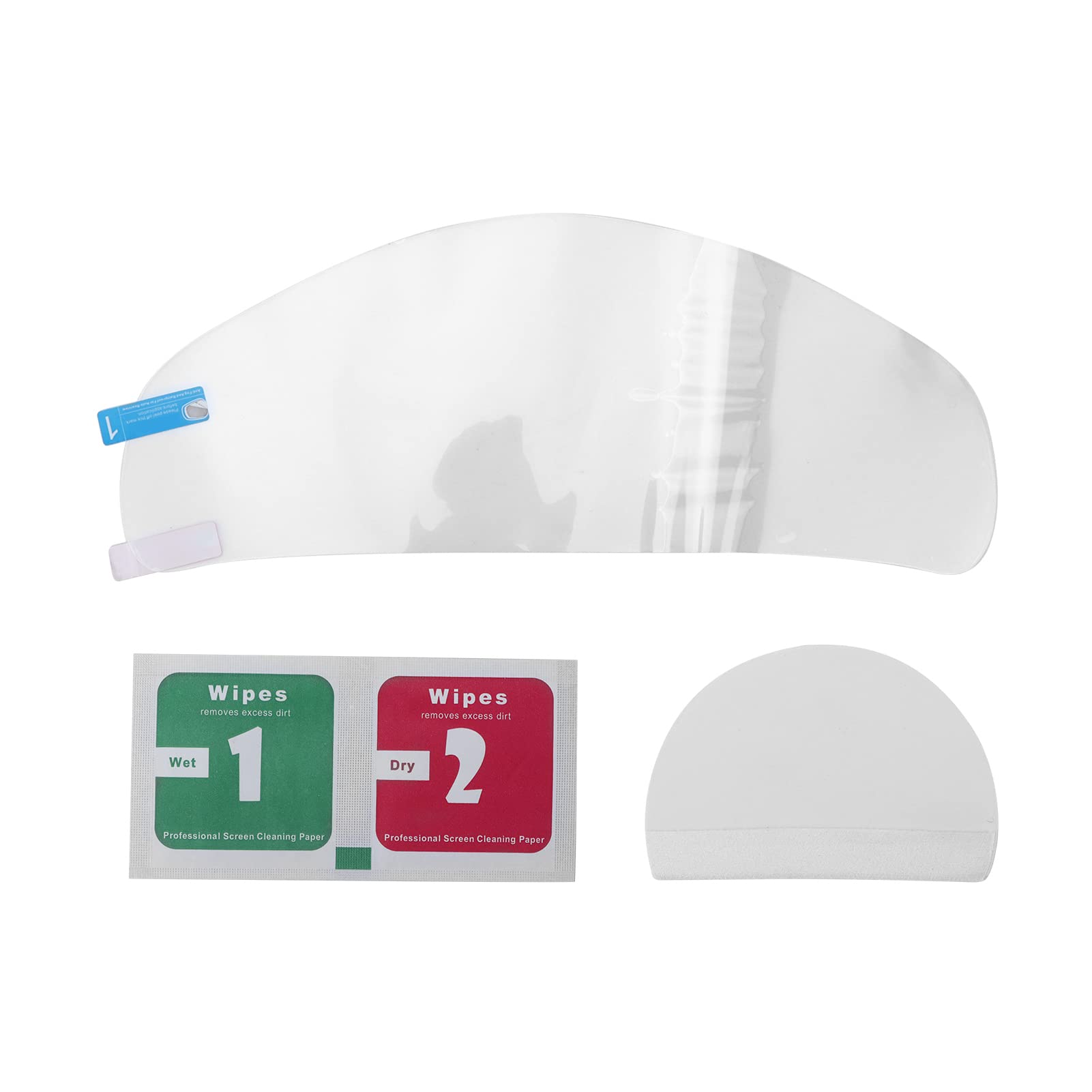 Anti-Scratch Mirror Film for Motorcycles - Clear Protective Sticker Pair with Anti-Fog & Waterproof Features | Enhanced Rearview Visibility for Safe Riding in Rain or Night Conditions