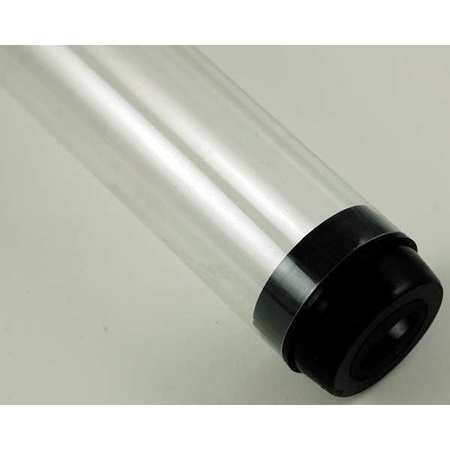 Clear T5 Lamp Safety Sleeve - 45 3/16 Inch Protective Cover for Fluorescent Lighting | Ideal for Office, Warehouse & Industrial Use