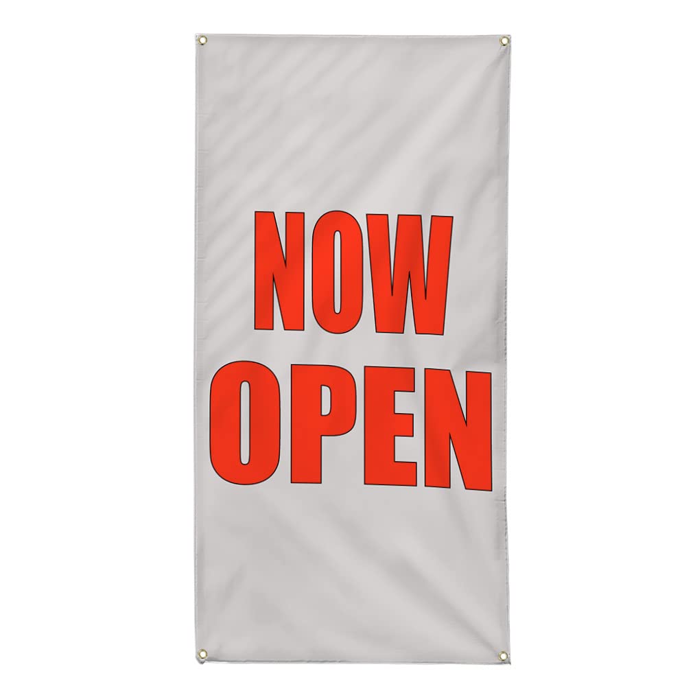 Premium Vertical Vinyl Banner - Weatherproof Outdoor Business Sign (96x48 Inches) with 8 Grommets - Available in Multiple Sizes - Ideal for Grand Openings, Yard Sales & Industrial Advertising
